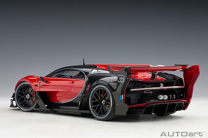 AUTOart 1/18 BUGATTI VISION GRAN TURISMO (RED/BLACK CARBON) 70988 - Image 4