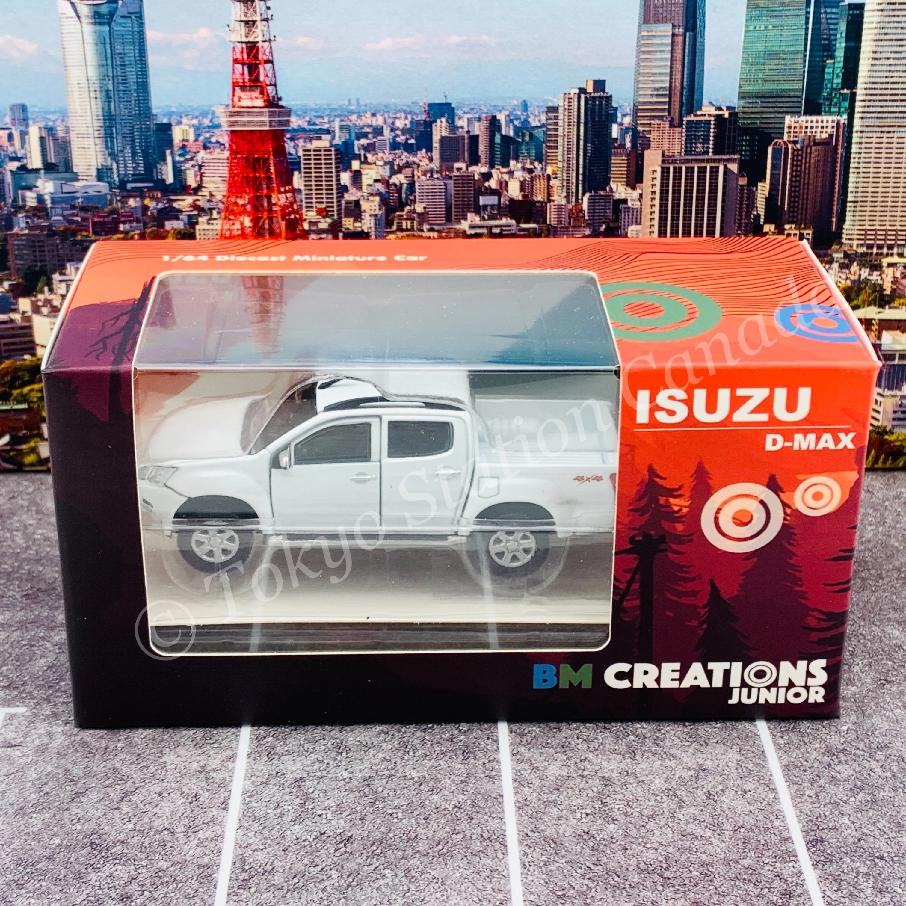 BM CREATIONS JUNIOR 1/64 ISUZU 2016 D-MAX White with Accessory Pack RHD 64B0106 - Image 7