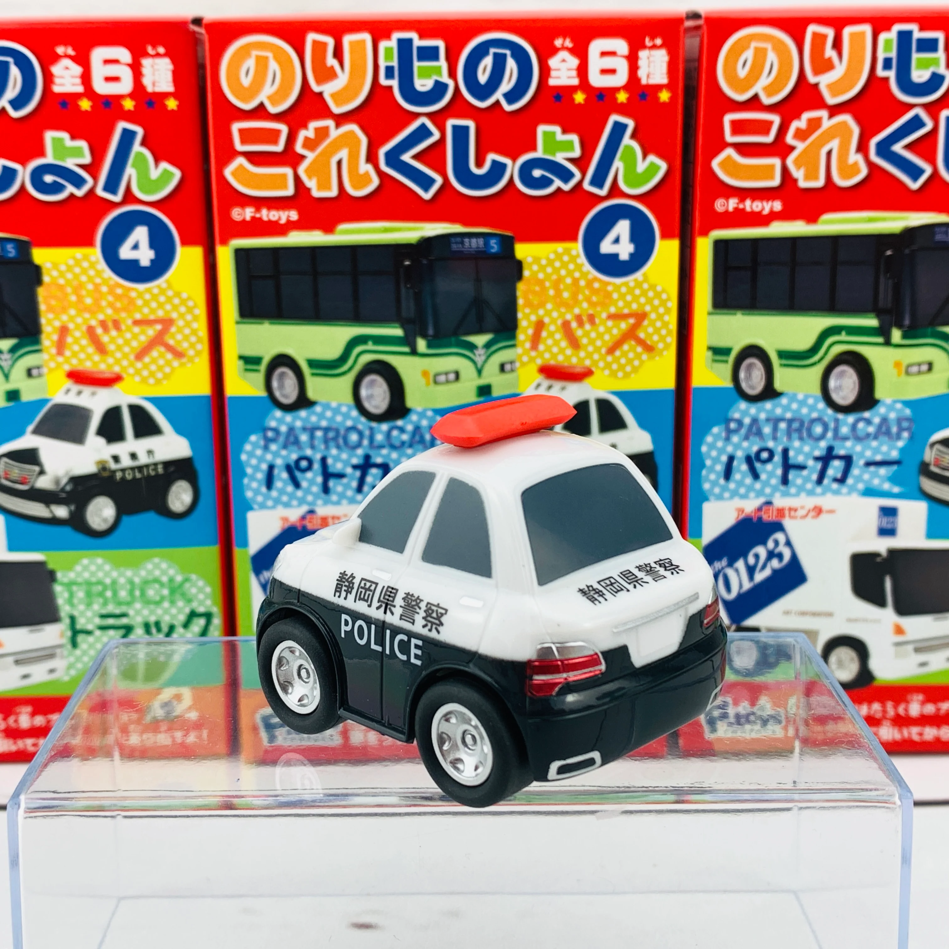 F-Toys Confect. Vehicle Collection #4 Pullback Mini Car C-2 Shizuoka Police Car - Image 3