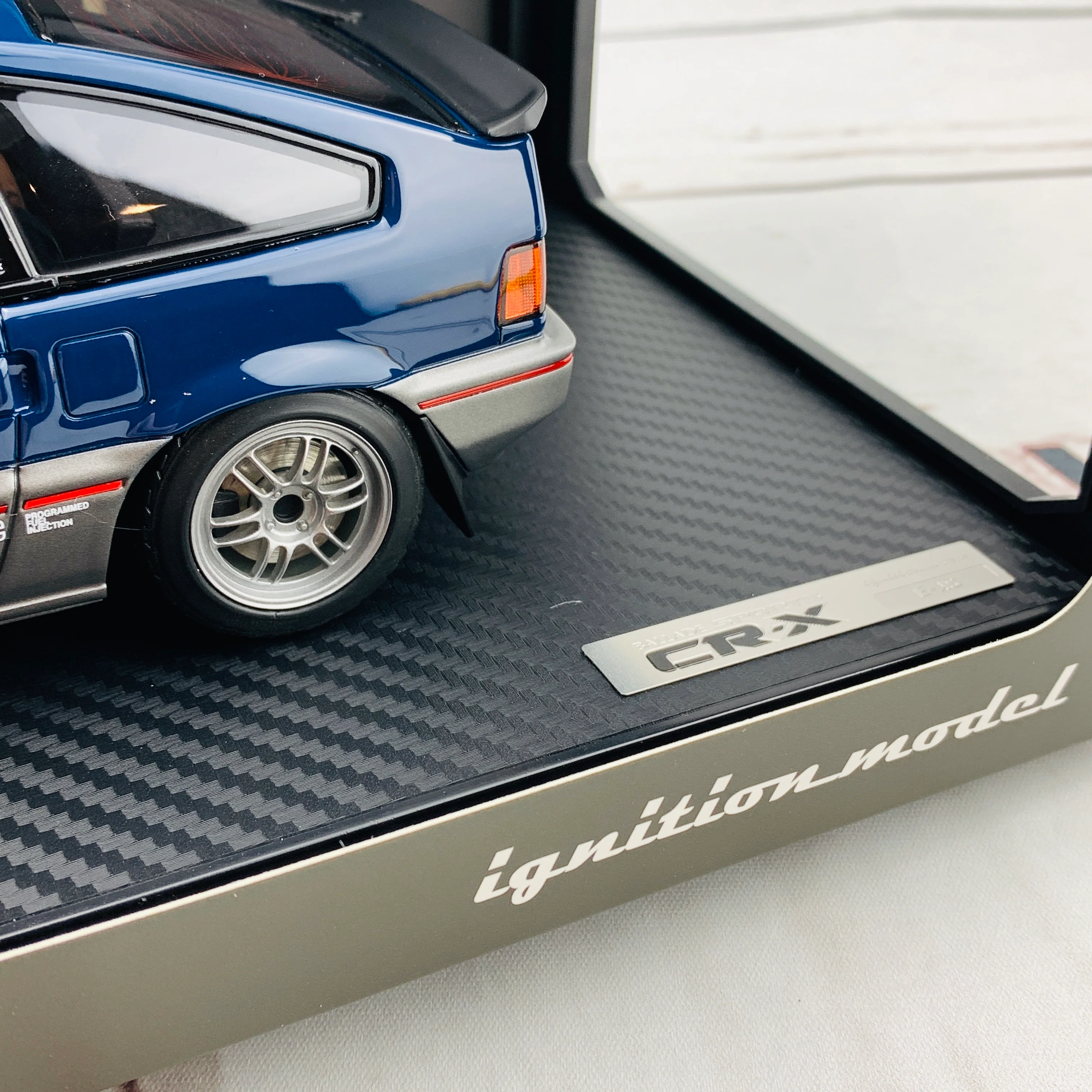 Ignition Model 1/18 Honda BALLADE SPORTS CRX Si (E-AS) Blue/Silver IG1628 - Image 5