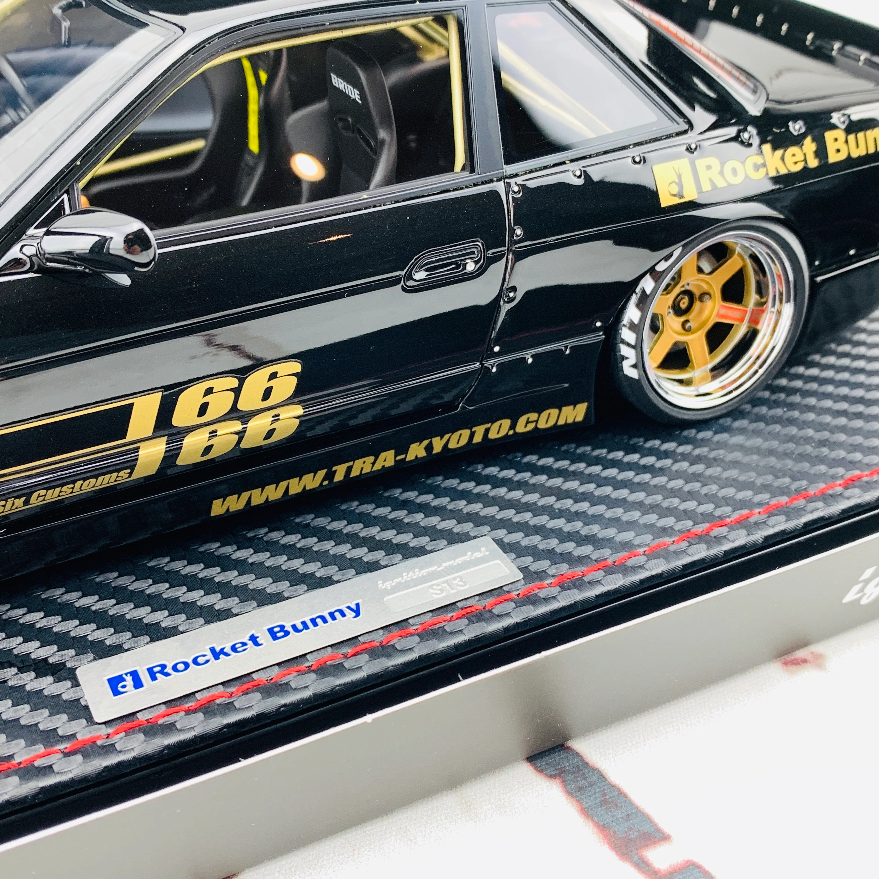 Ignition Model 1/18 Rocket Bunny Nissan S13 V1 Black IG1131 - Image 4