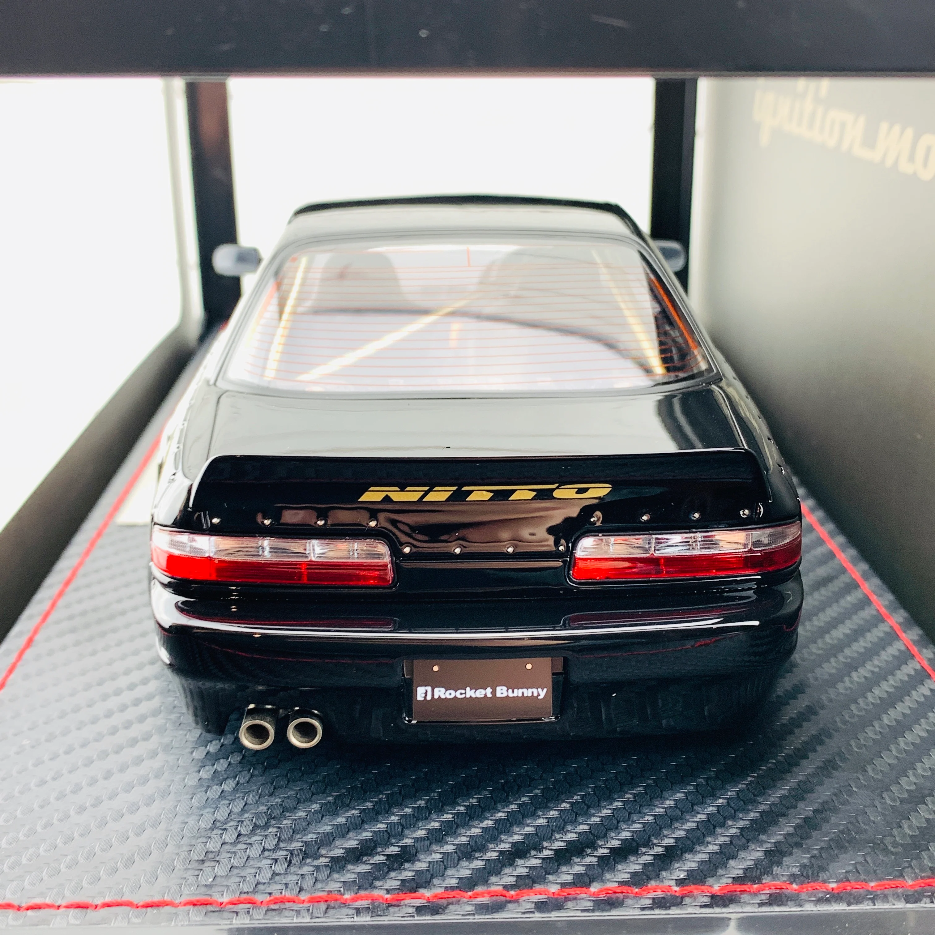 Ignition Model 1/18 Rocket Bunny Nissan S13 V1 Black IG1131 - Image 6