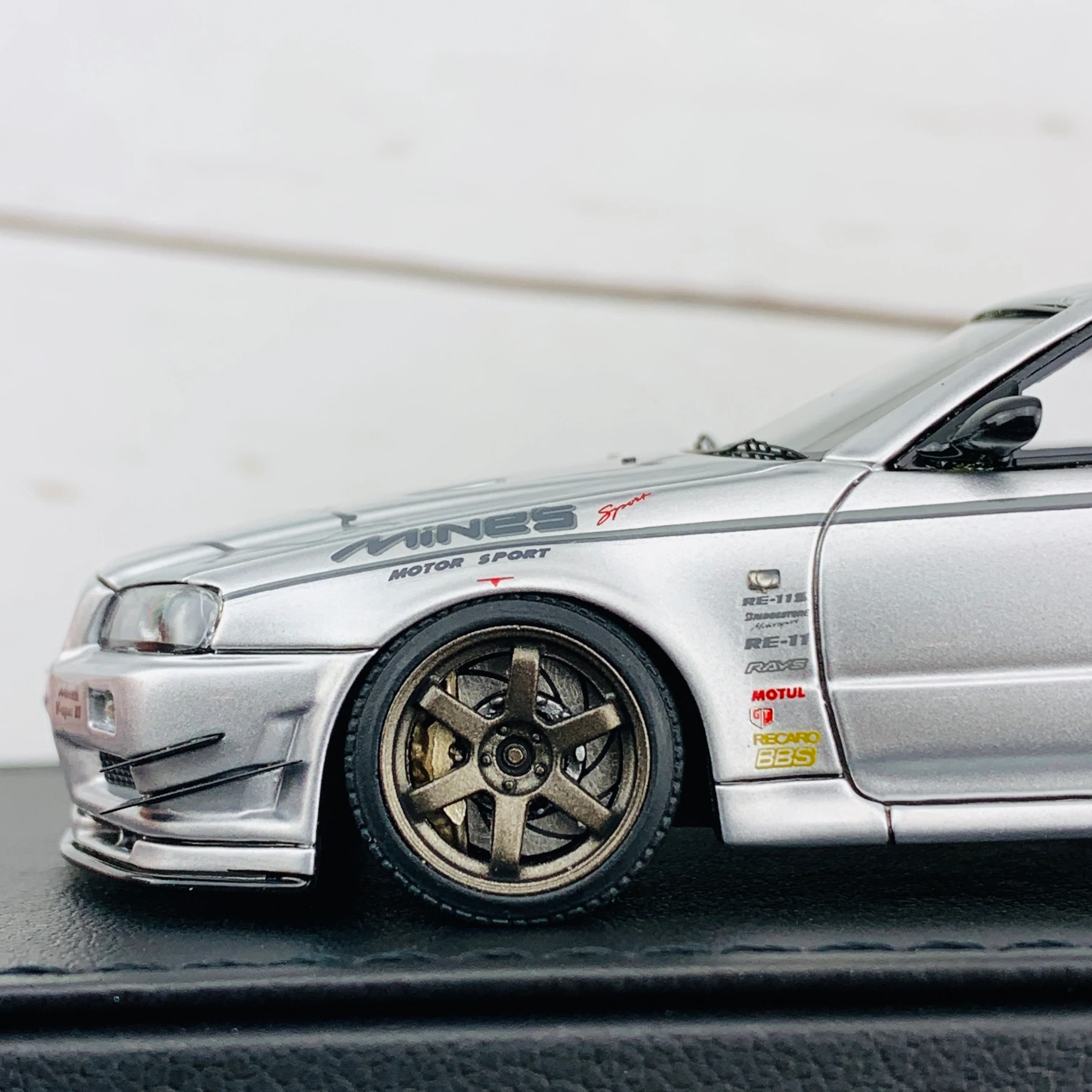 Ignition Model 1/43 Nissan Skyline GTR Mine's R34 Silver IG1816 - Image 3