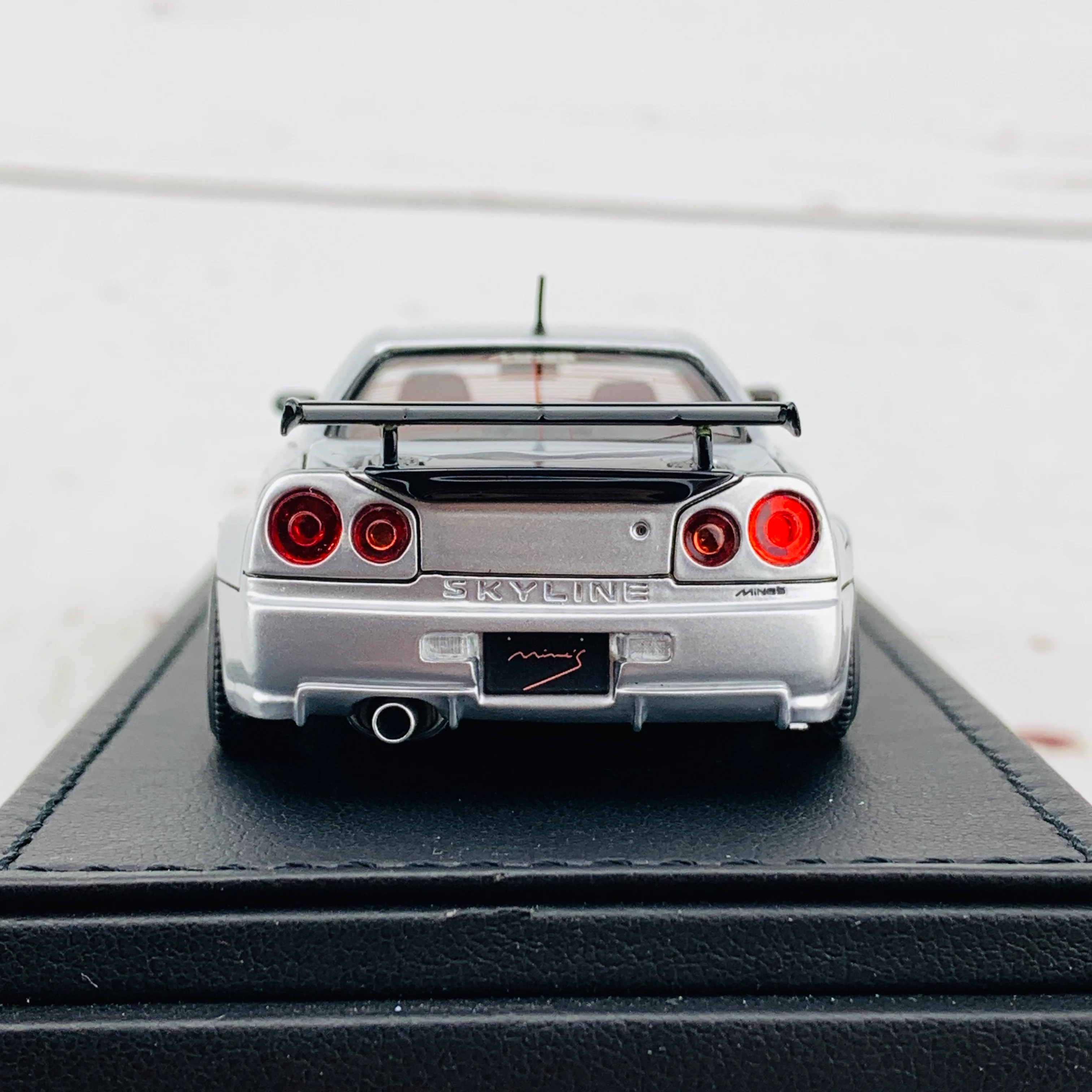 Ignition Model 1/43 Nissan Skyline GTR Mine's R34 Silver IG1816 - Image 6