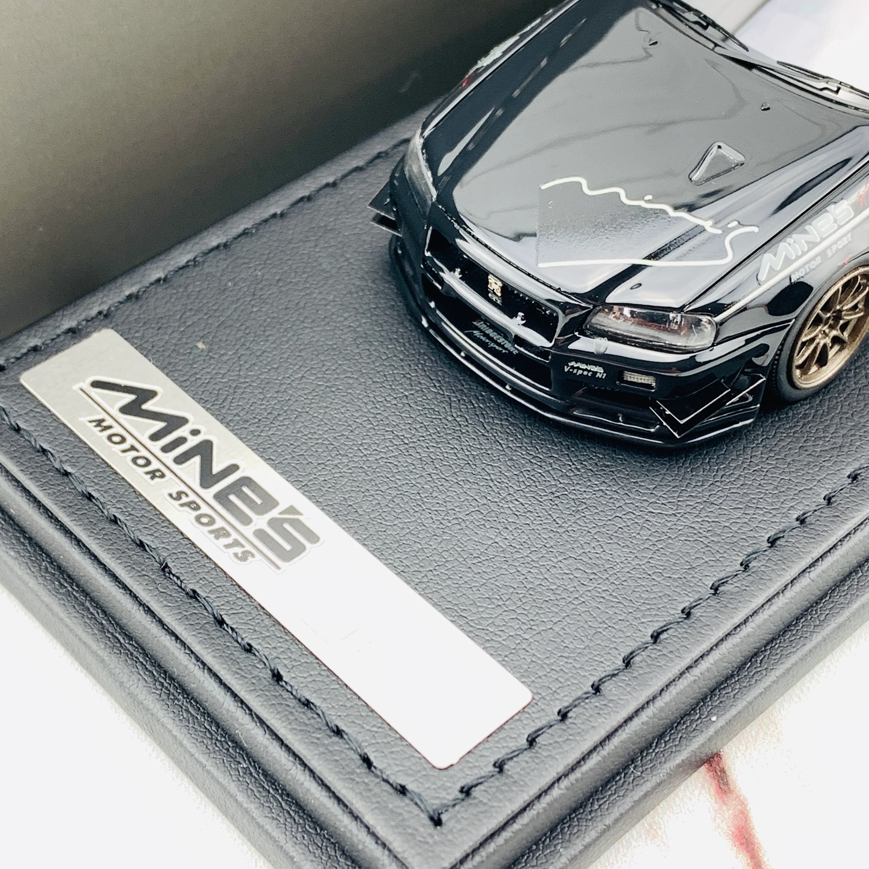 Ignition Model 1/43 Nissan Skyline GTR Mine's R34 Black IG1815 - Image 3