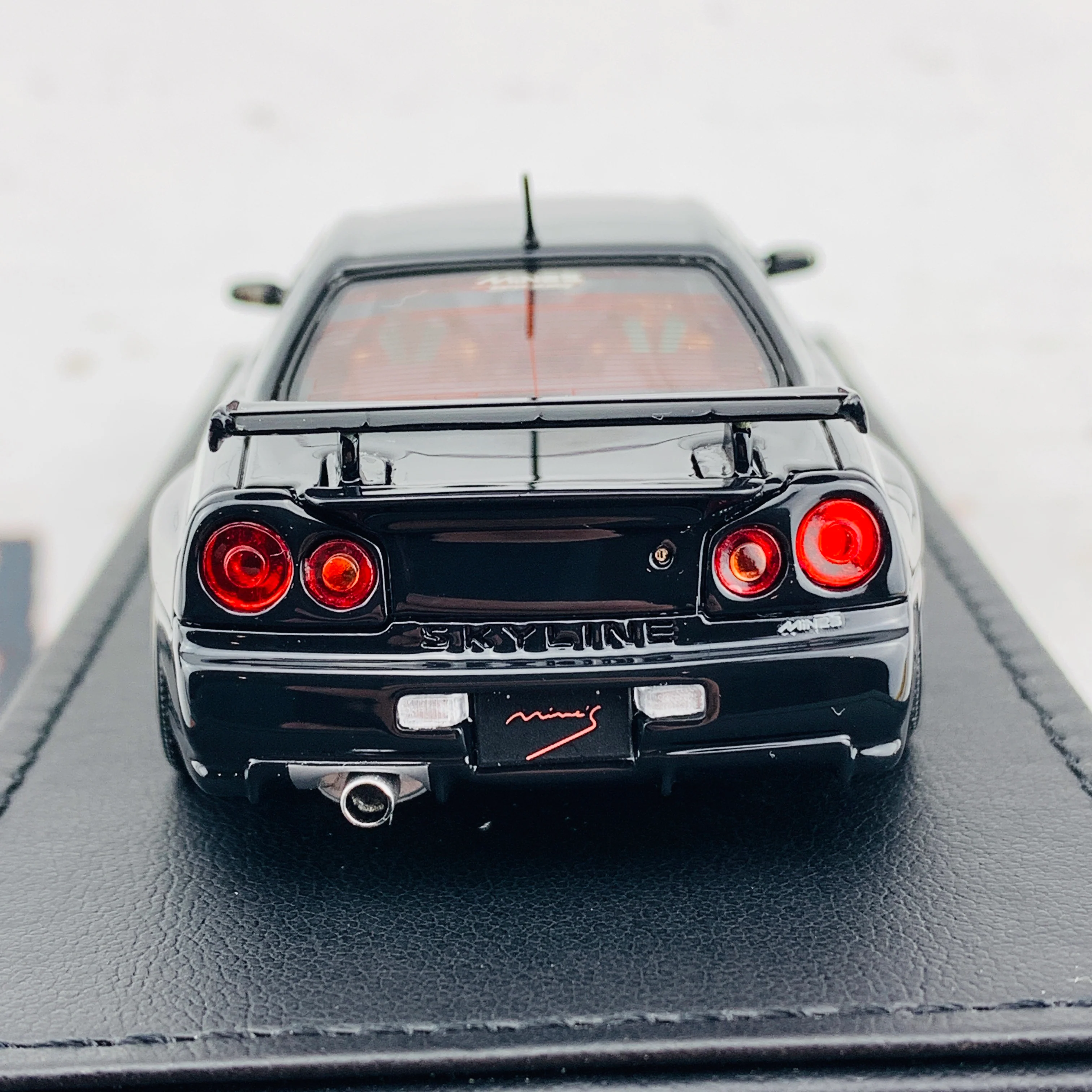 Ignition Model 1/43 Nissan Skyline GTR Mine's R34 Black IG1815 - Image 6
