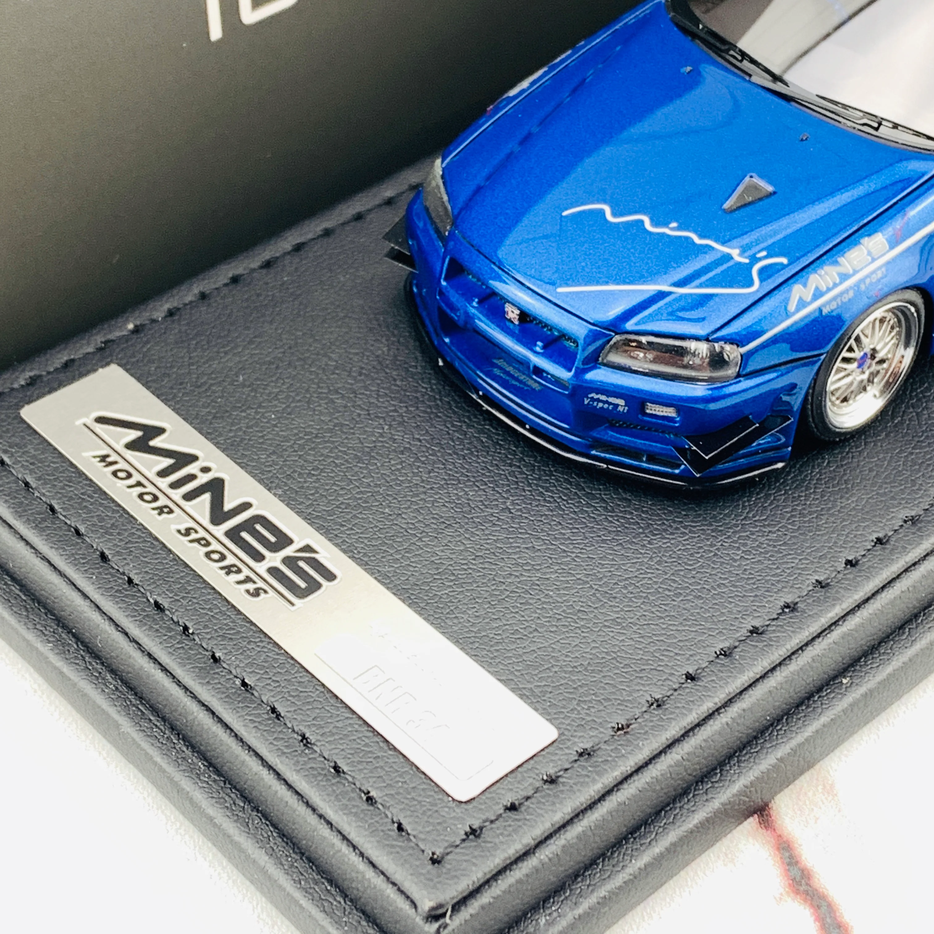 Ignition Model 1/43 Nissan Skyline GTR Mine's R34 Bayside Blue IG1814 - Image 3