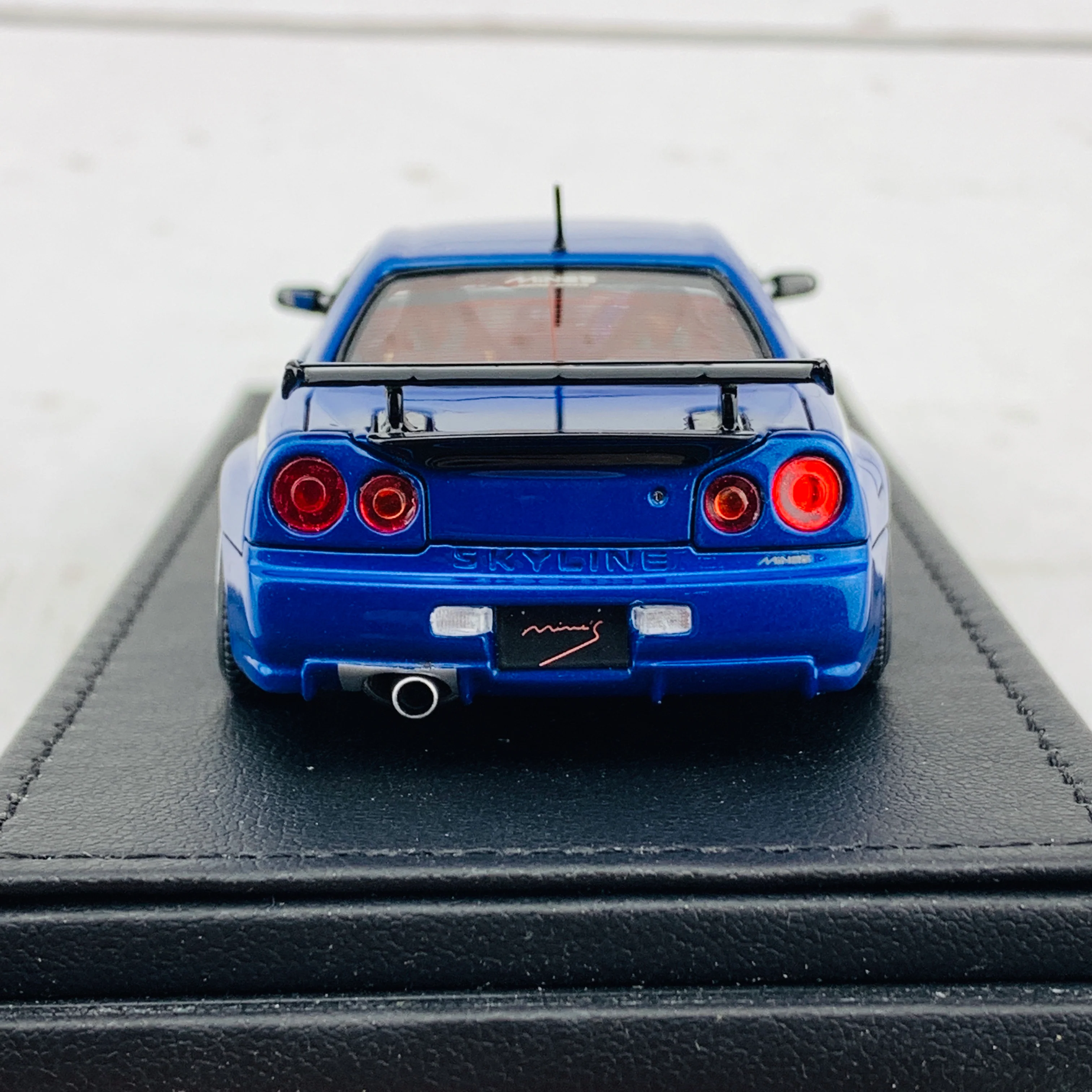 Ignition Model 1/43 Nissan Skyline GTR Mine's R34 Bayside Blue IG1814 - Image 6
