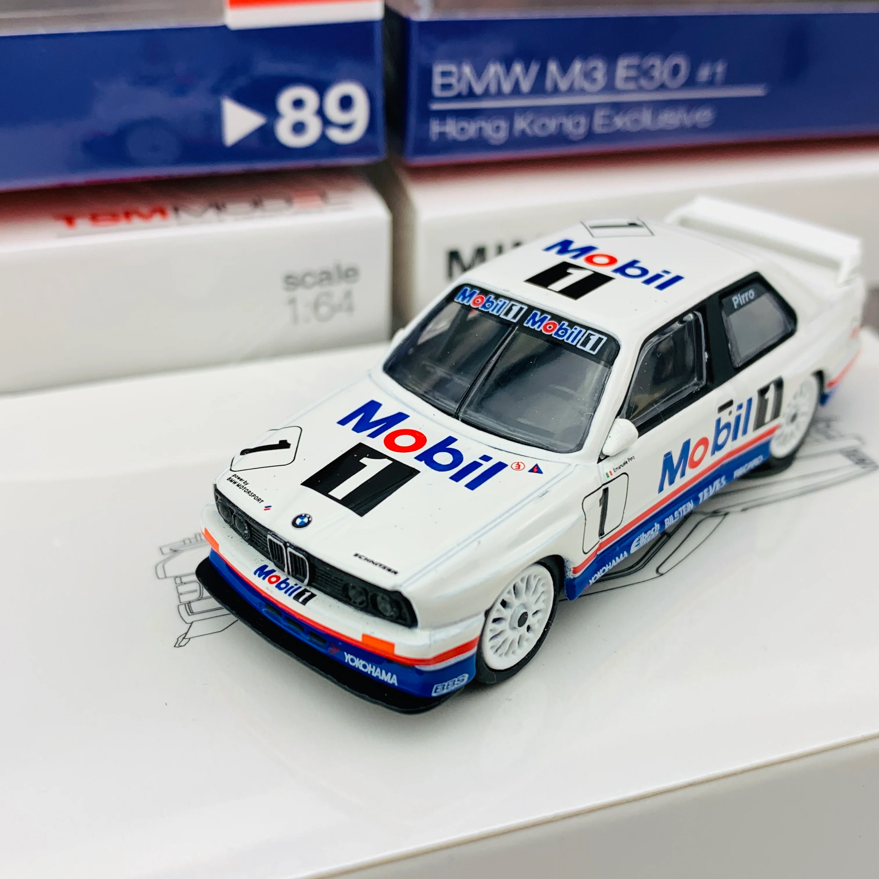 MINI GT 1/64  BMW M3 E30 #1 Schnitzer Motorsport 1992 Guia Race of Macau Winner (Hong Kong Exclusive Version) MGT00089-L - Image 3