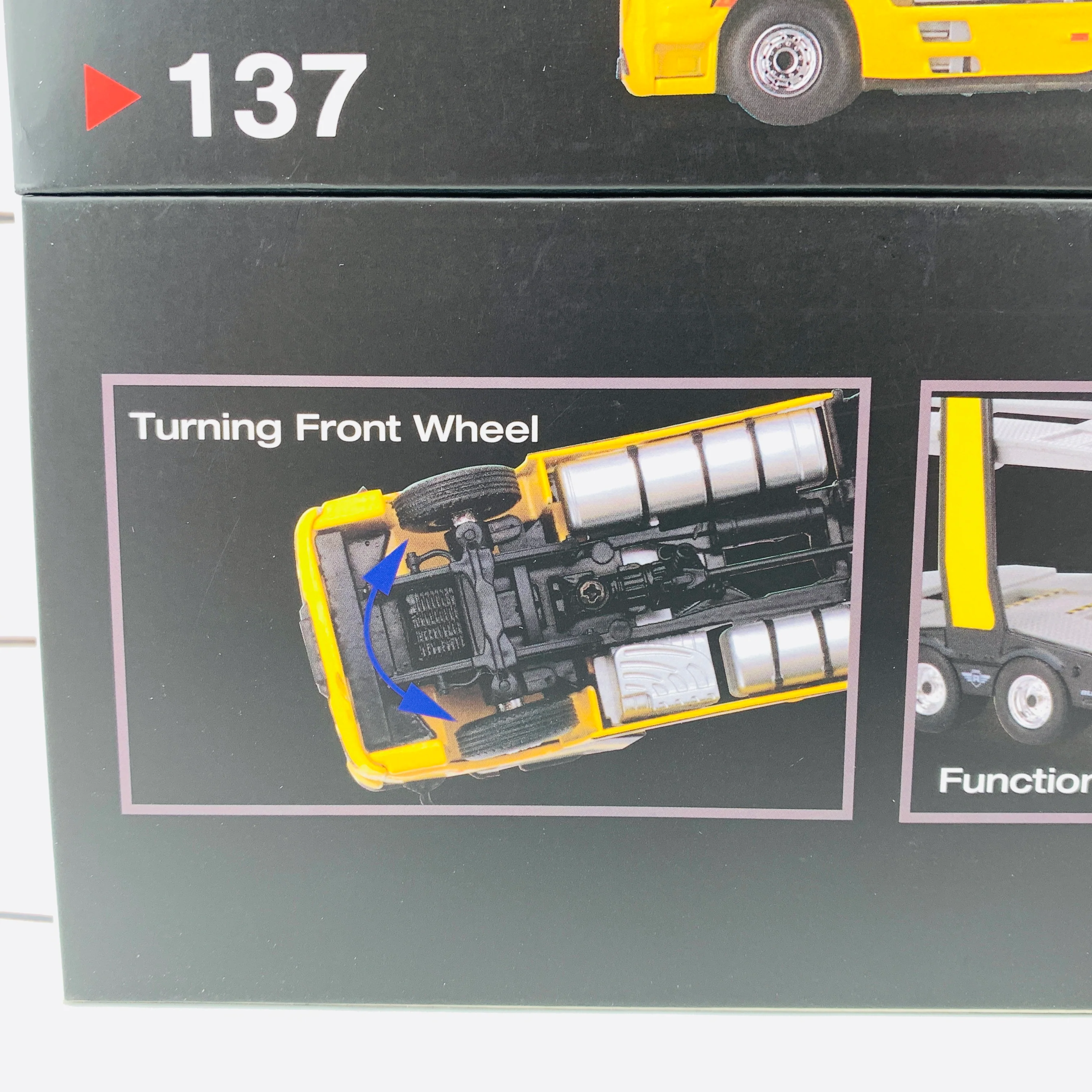 MINI GT 1/64 Mercedes-Benz Actros Yellow w/Car Carrier RHD MGT00137-R - Image 5