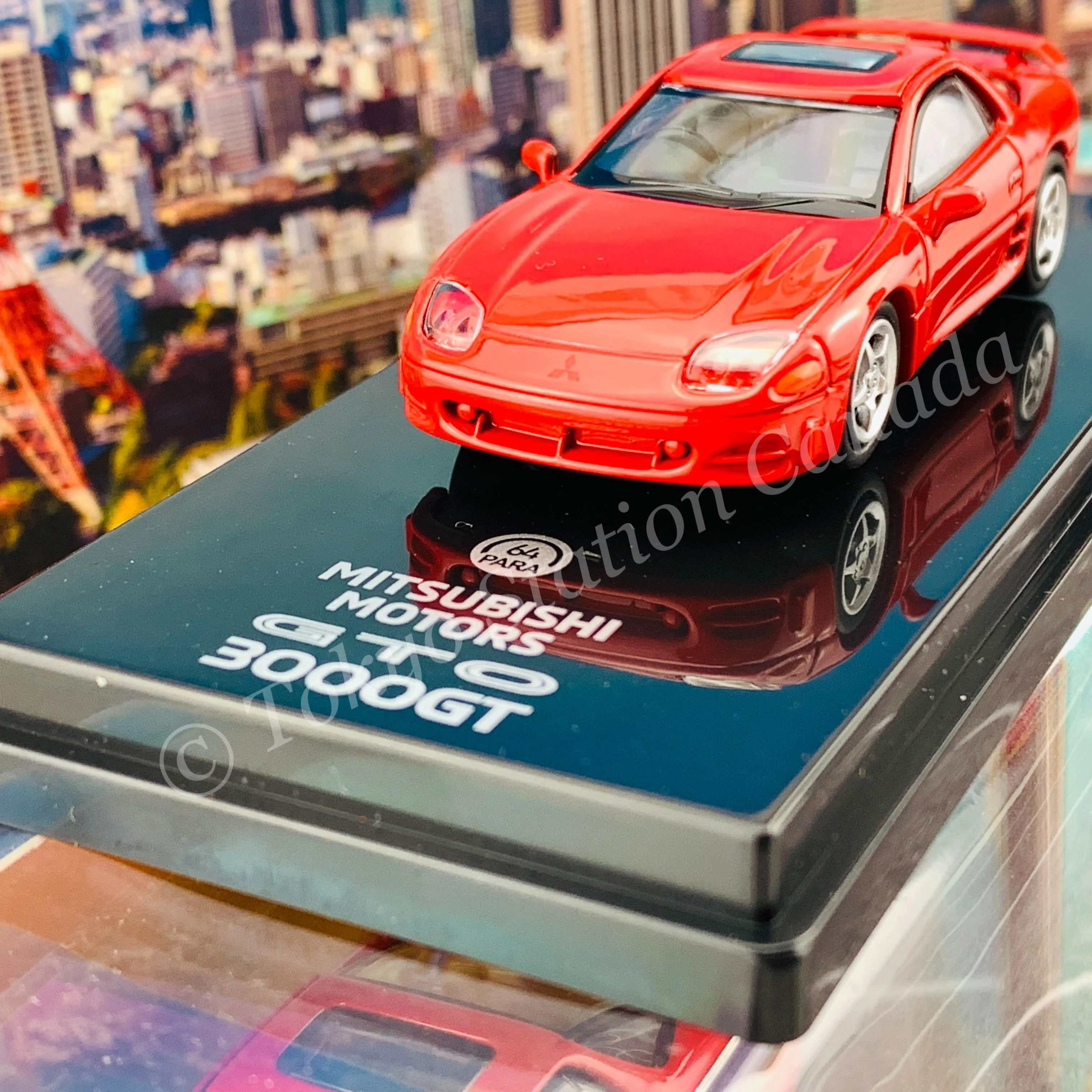 PARA64 1/64 Mitsubishi 3000GT GTO Caracas Red LHD PA-55131 - Image 2