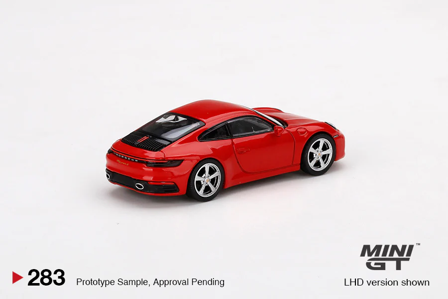 MINI GT 1/64 Porsche 911 (992) Carrera S Guards Red LHD MGT00283-L - Image 2