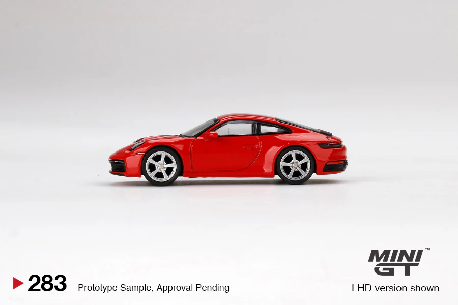 MINI GT 1/64 Porsche 911 (992) Carrera S Guards Red LHD MGT00283-L - Image 3
