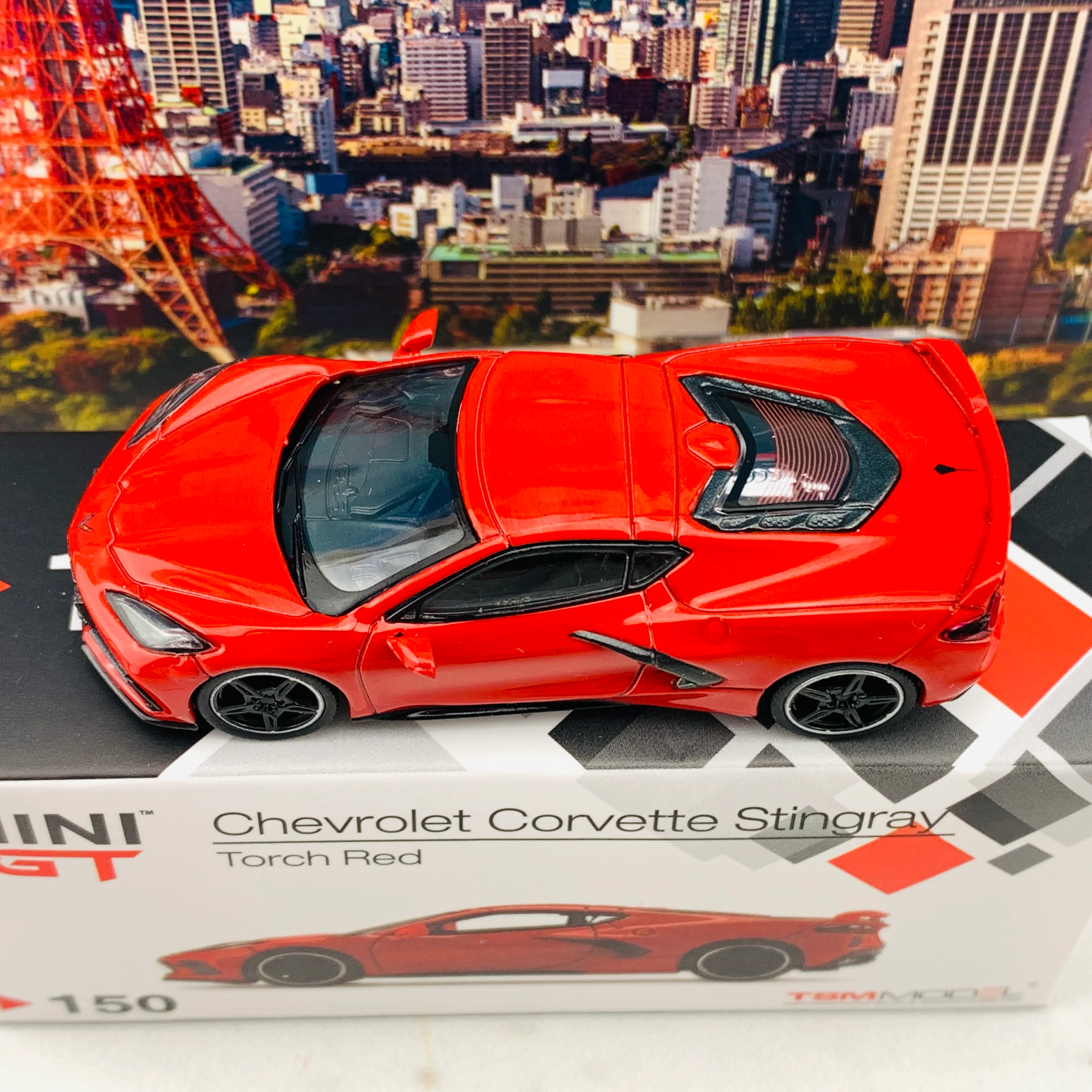 MINI GT 1/64 Chevrolet Corvette Stingray 2020  Torch Red LHD MGT00150-L - Image 4