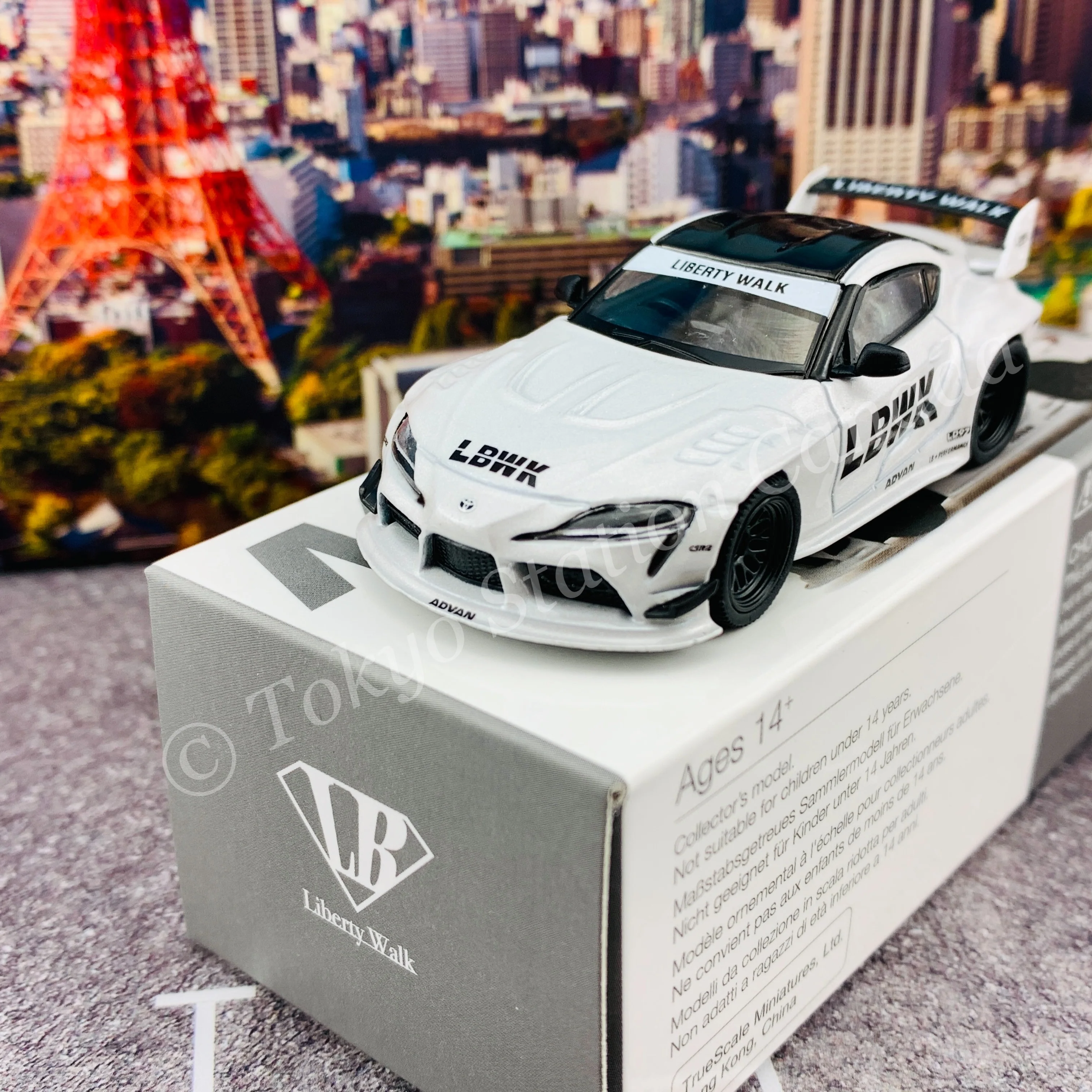 MINI GT 1/64 LB WORKS Toyota GR Supra White RHD MGT00235-R - Image 2