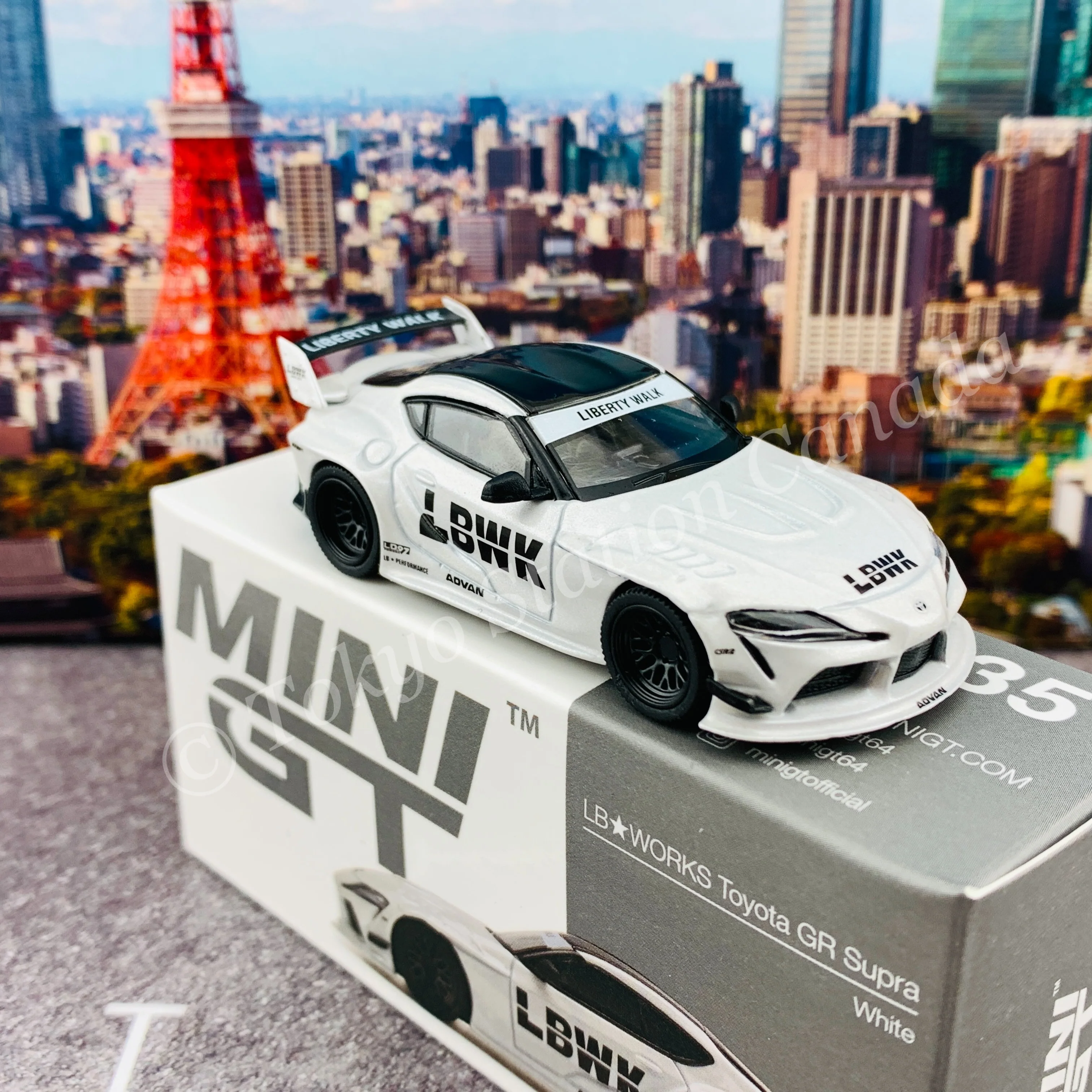 MINI GT 1/64 LB WORKS Toyota GR Supra White RHD MGT00235-R - Image 5