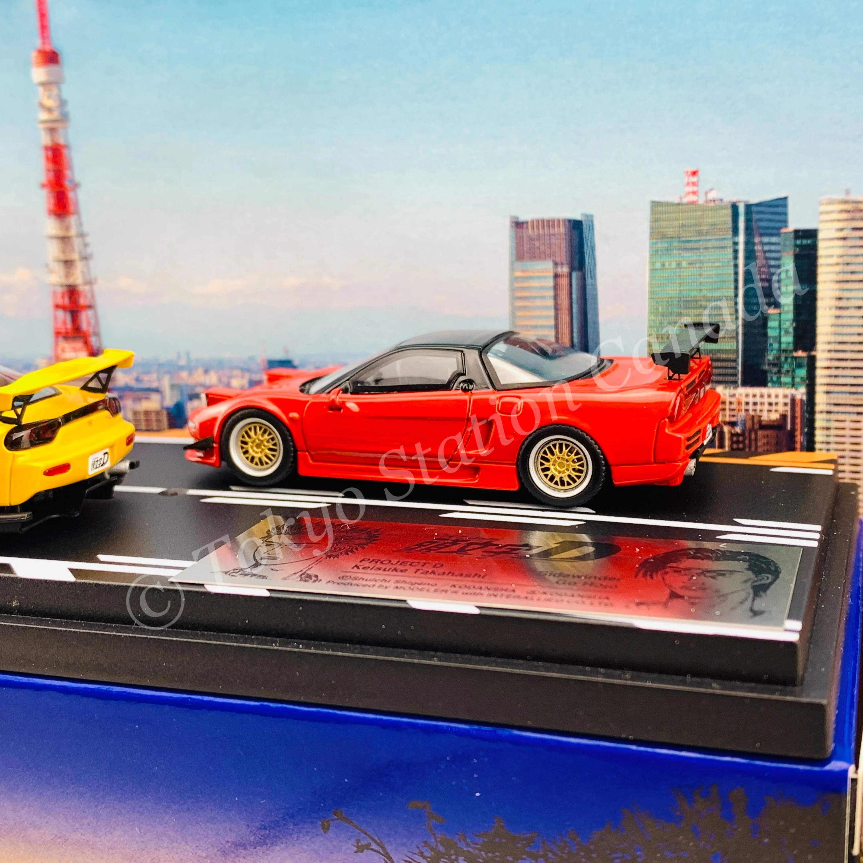MODELER'S 1/64 Initial D Set Vol.3 Keisuke Takahashi RX-7 (FD3S) & Go Hojo NSX (NA1) MD64203 - Image 9