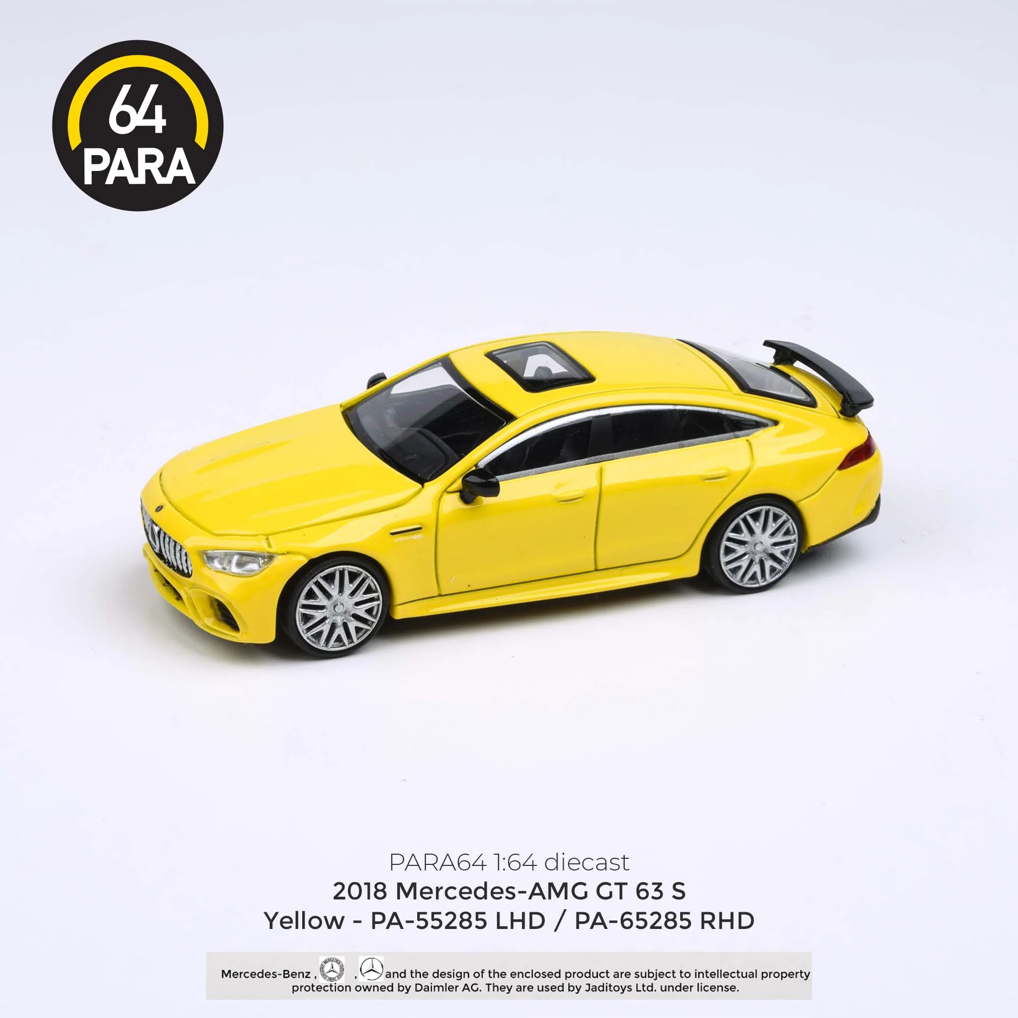 PARA64 1/64 2018 Mercedes-AMG GT 63 S Yellow LHD PA-55285 - Image 5