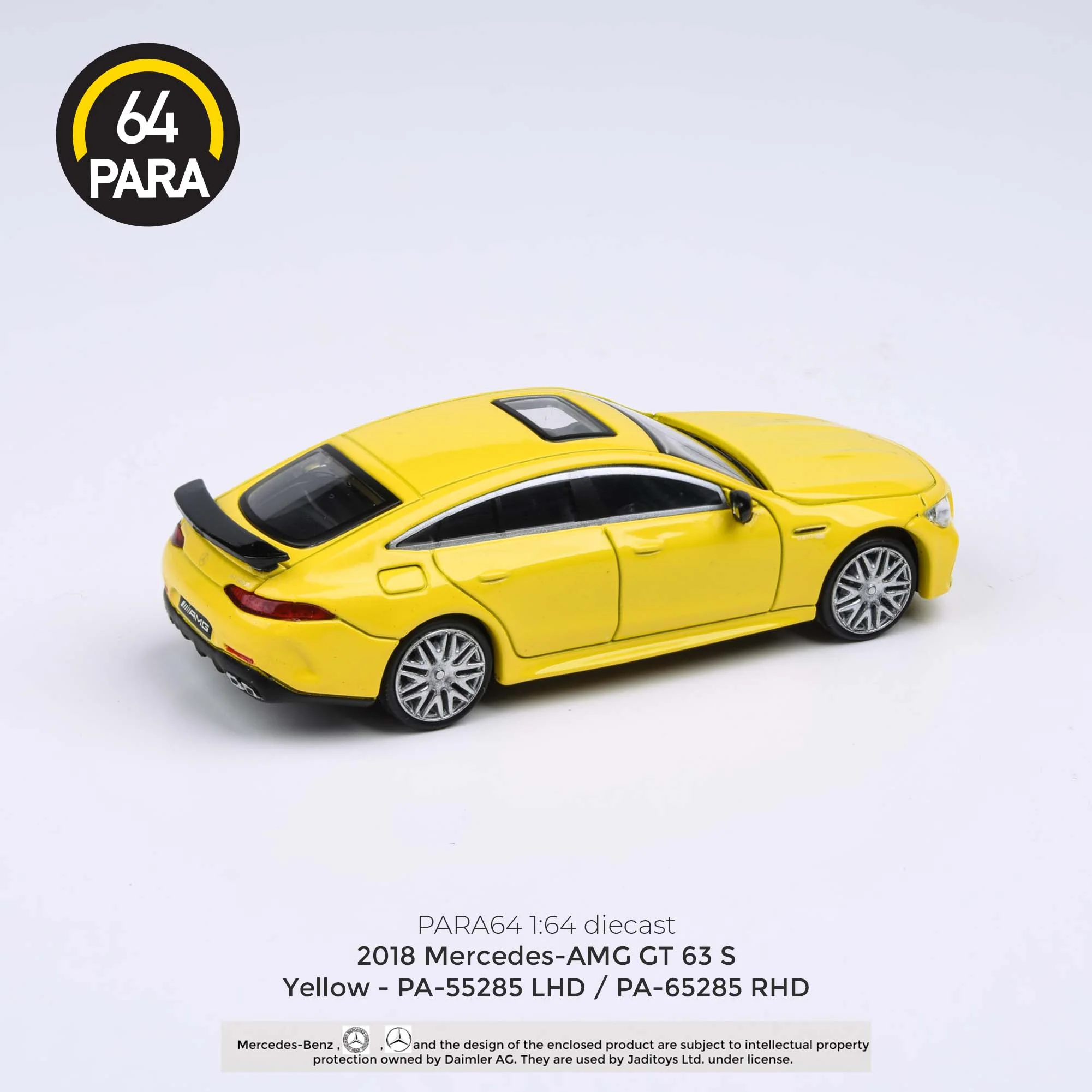 PARA64 1/64 2018 Mercedes-AMG GT 63 S Yellow LHD PA-55285 - Image 6
