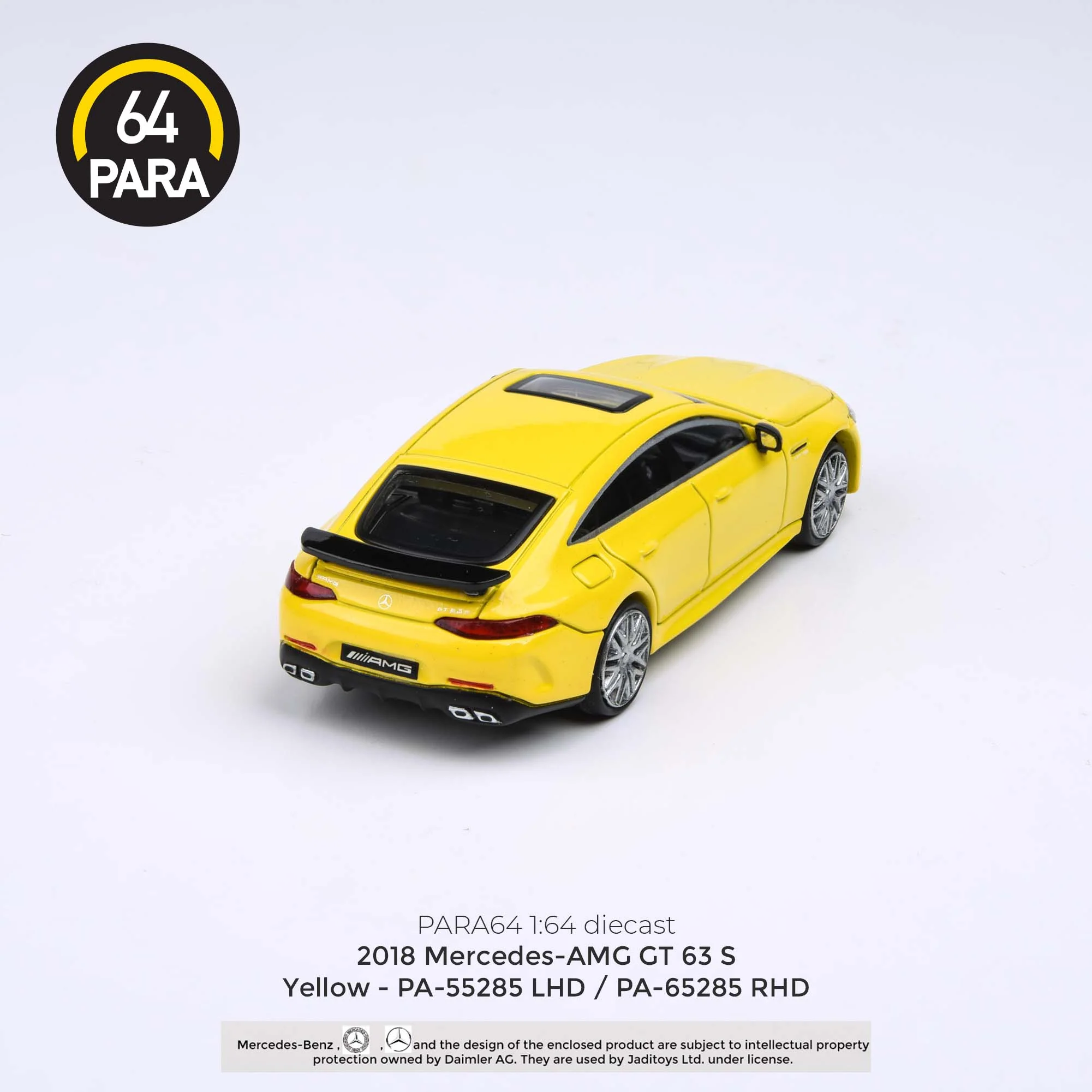 PARA64 1/64 2018 Mercedes-AMG GT 63 S Yellow LHD PA-55285 - Image 7