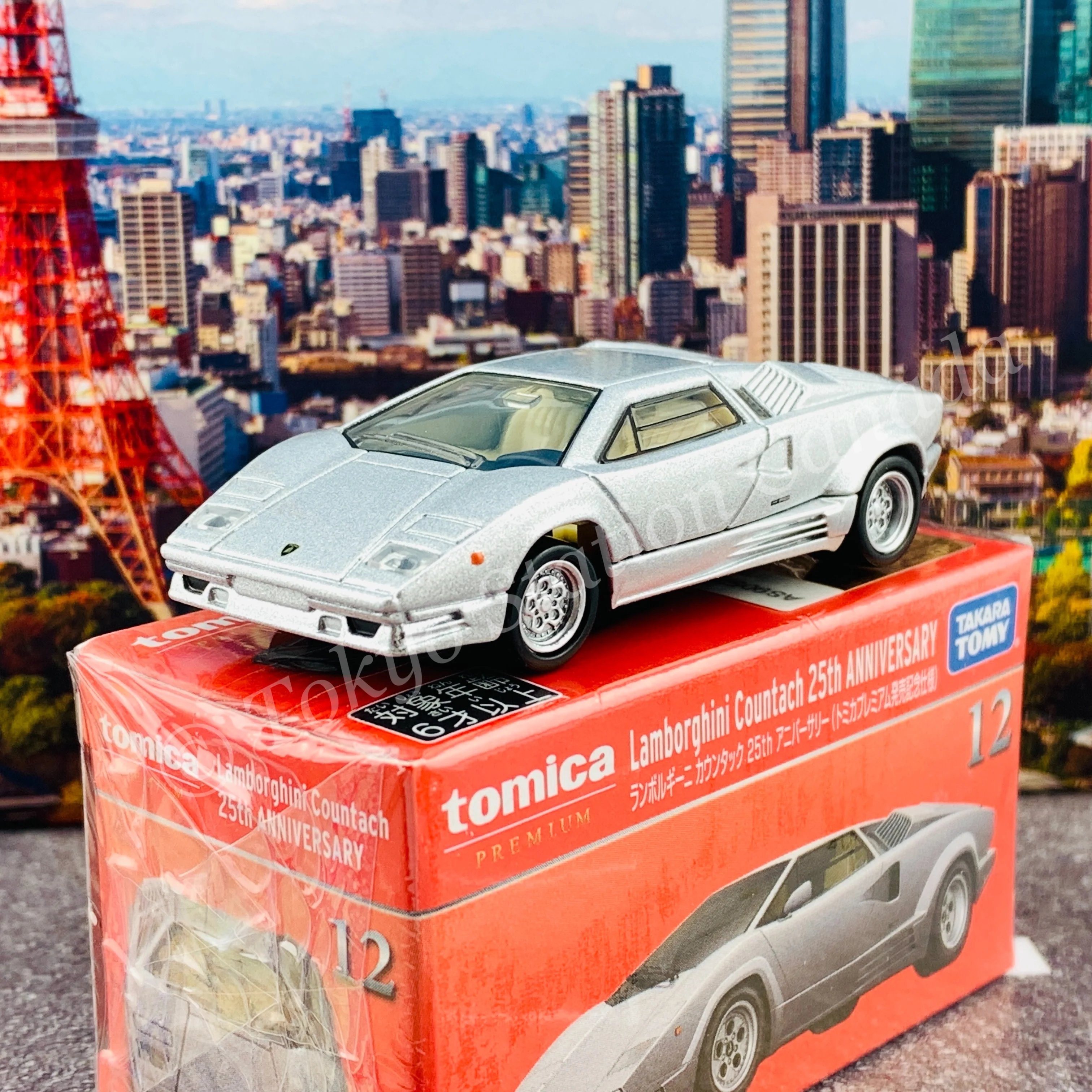 Tomica Premium 12 Lamborghini Countach 25th Anniversary (Tomica Premium Release Commemorative Specificationトミカプレミアム発売記念仕様) - Image 2