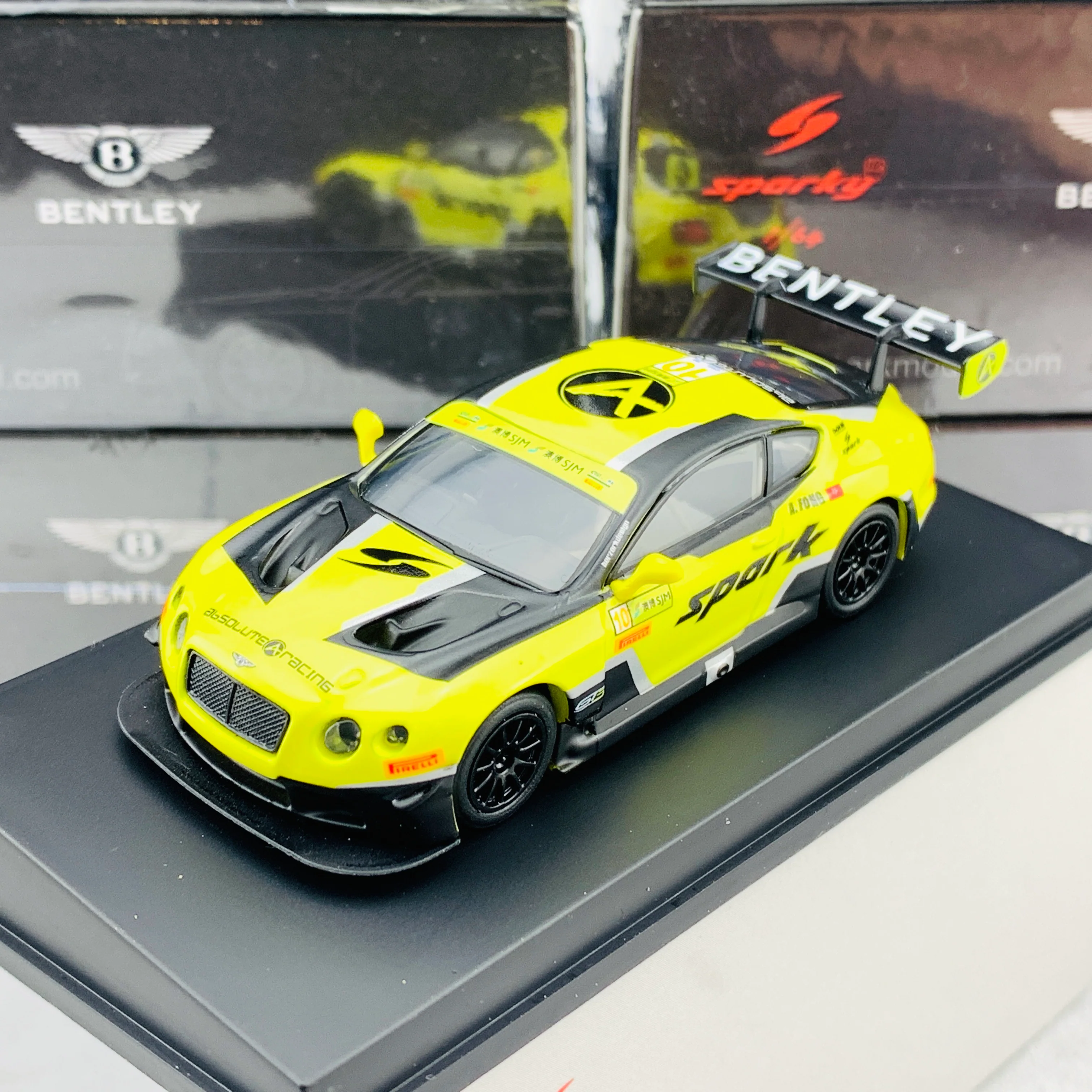 Sparky 1/64 BENTLEY CONTINENTAL GT3 NO.10 5TH MACAU GP FIA GT WORLD CUP 2016 BENTLEY TEAM ABSOLUTE ADDERLY FONG Y105 - Image 2