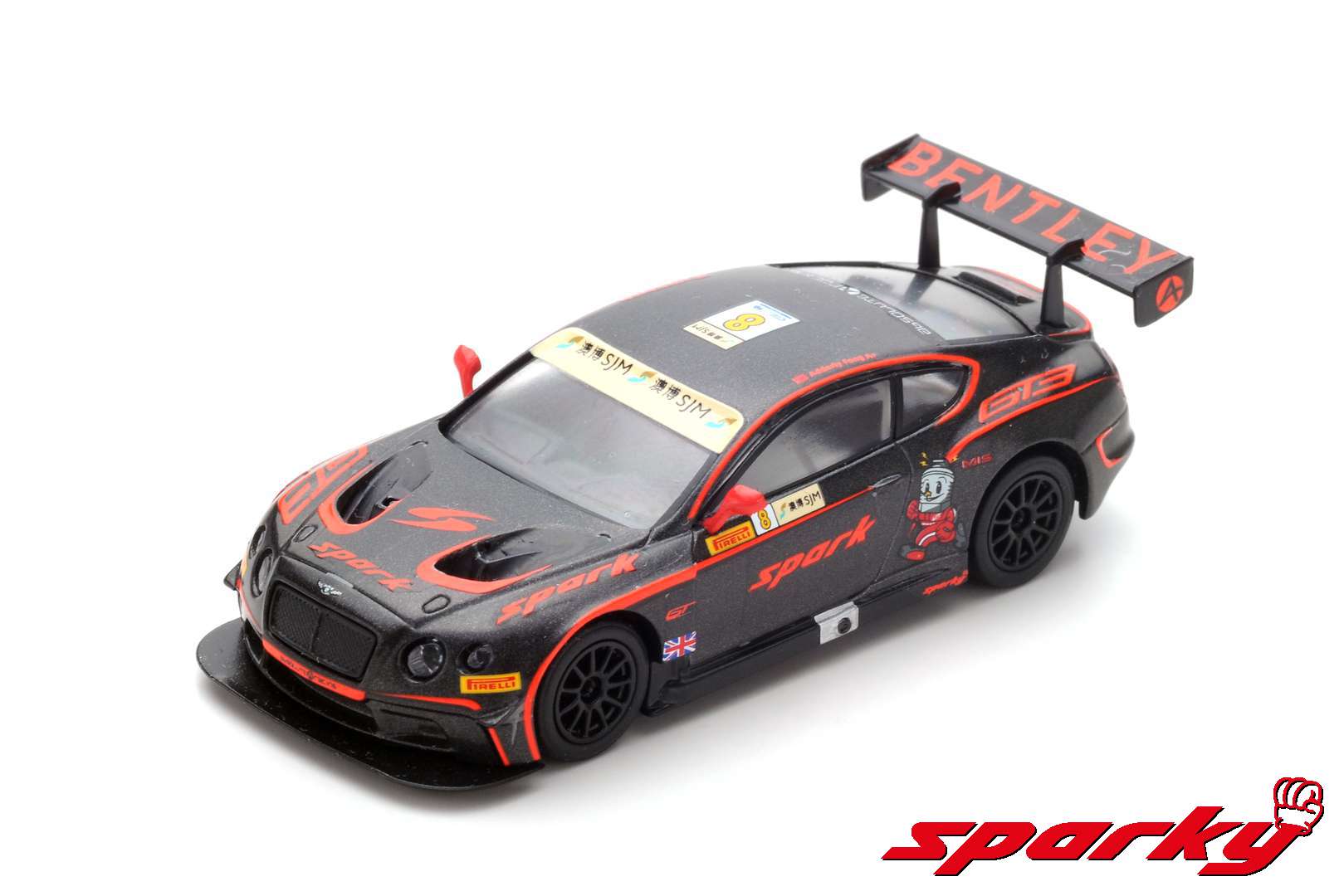 Sparky 1/64 BENTLEY CONTINENTAL GT3 NO.8 MACAU GP FIA GT WORLD CUP 2015 BENTLEY TEAM ABSOLUTE ADDERLY FONG Y104 - Image 5