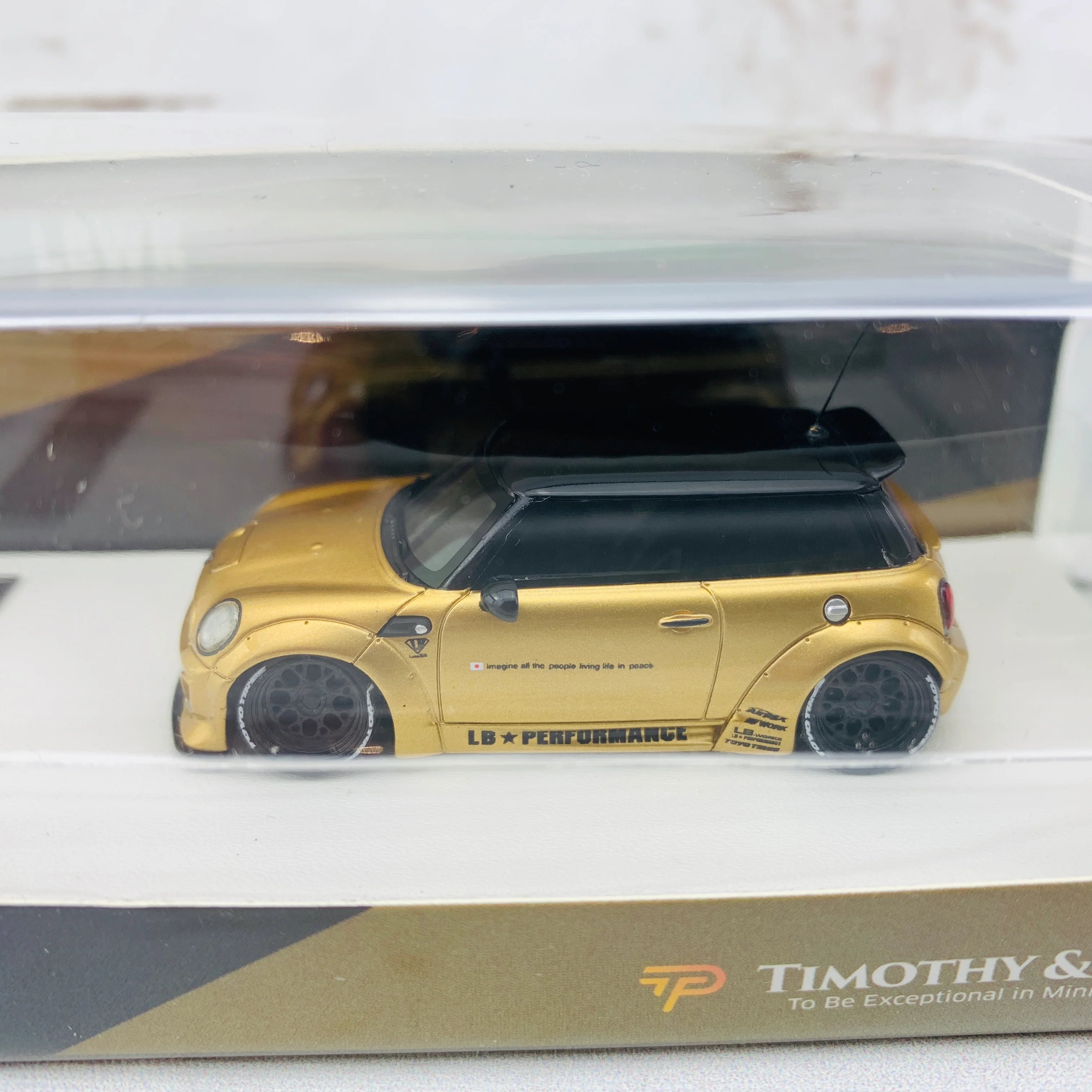Timothy & Pierre 1/64 LBWK Mini Cooper Gold (Limited to 499 pcs) - Image 2