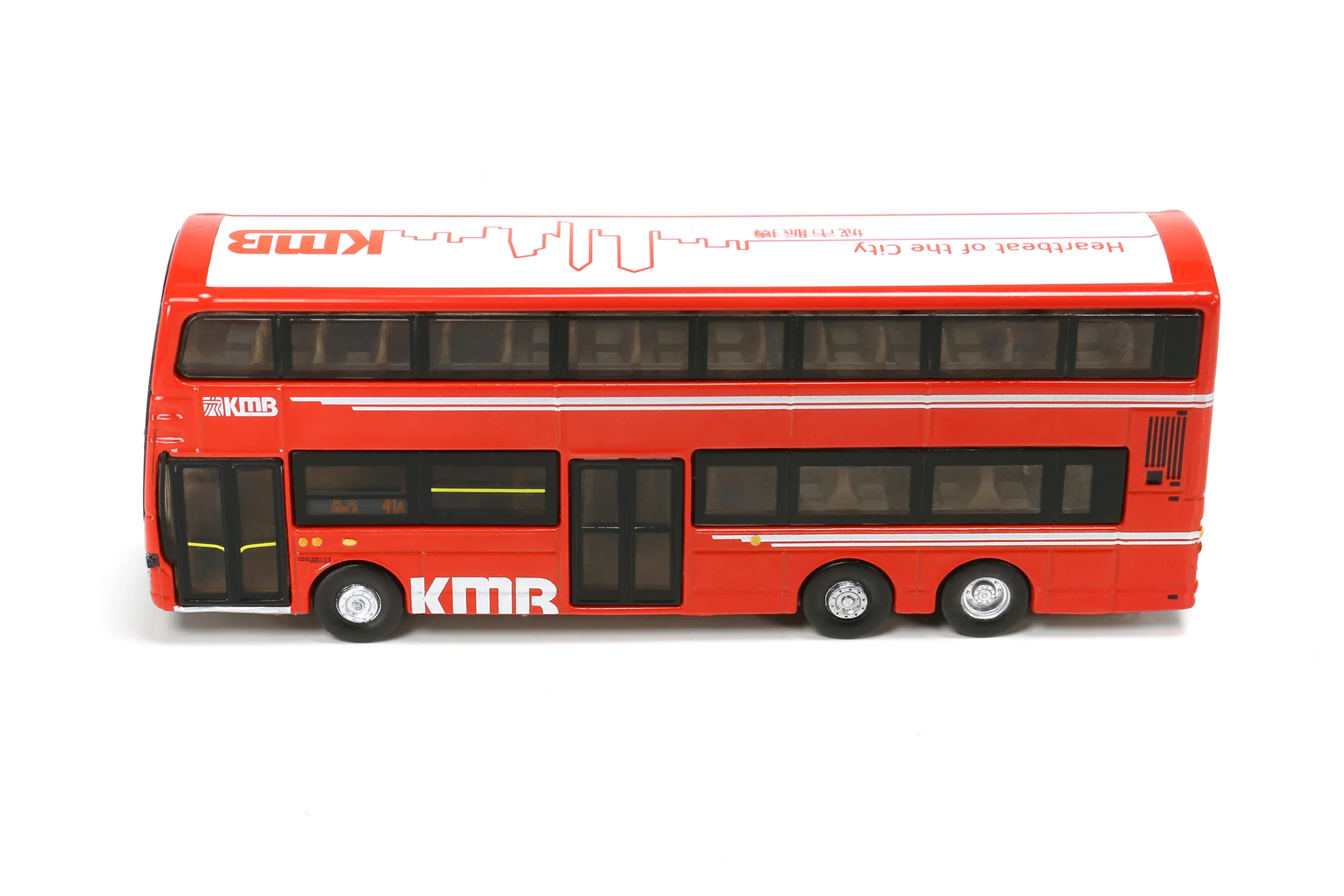 Tiny 微影 119 KMB Volvo B9TL Wright Red (Express > Tsing Yi 41A) 前衛富豪B9TL 紅色 （特快>青衣41A) AKMB-M-2017080 - Image 2