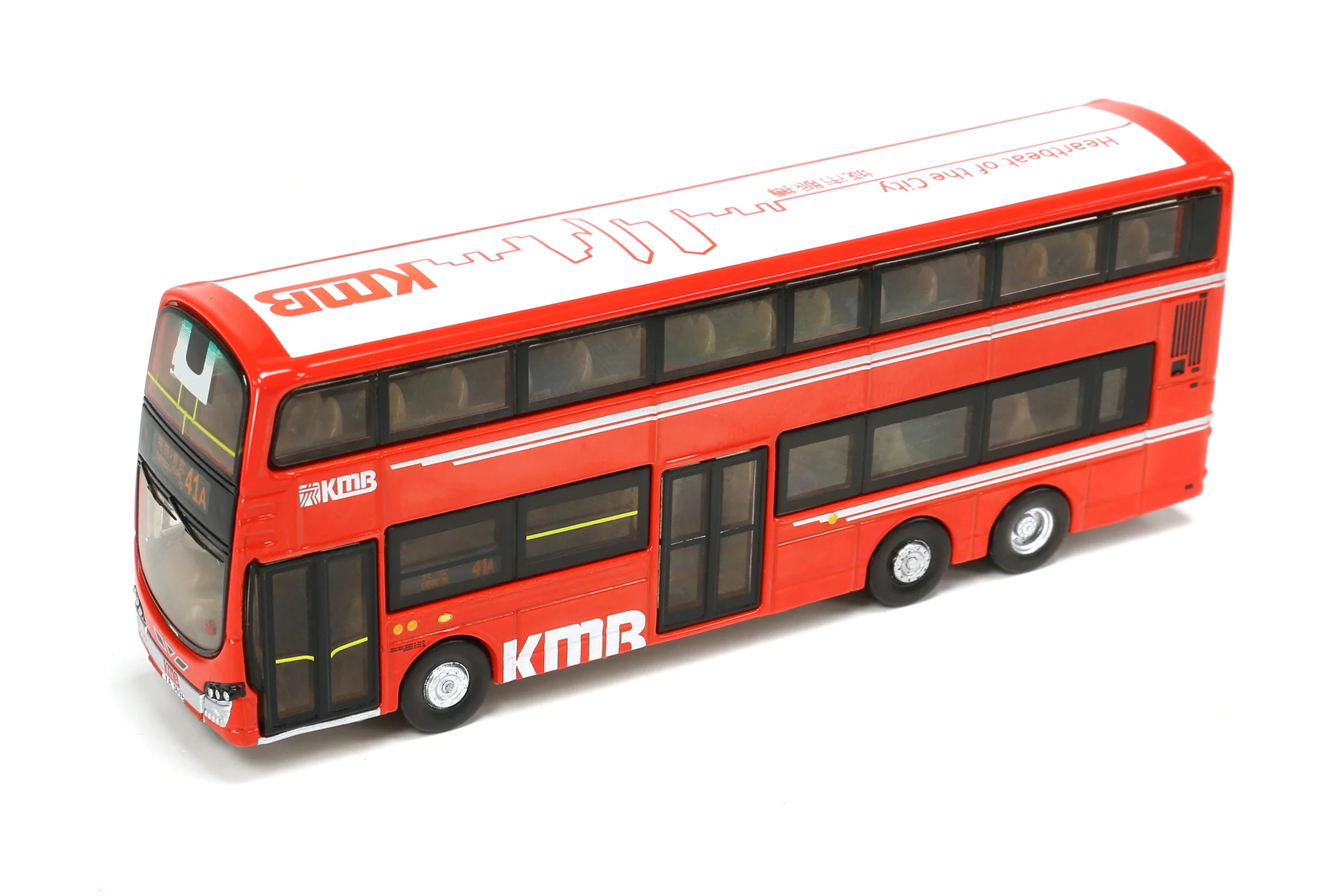 Tiny 微影 119 KMB Volvo B9TL Wright Red (Express > Tsing Yi 41A) 前衛富豪B9TL 紅色 （特快>青衣41A) AKMB-M-2017080 - Image 4