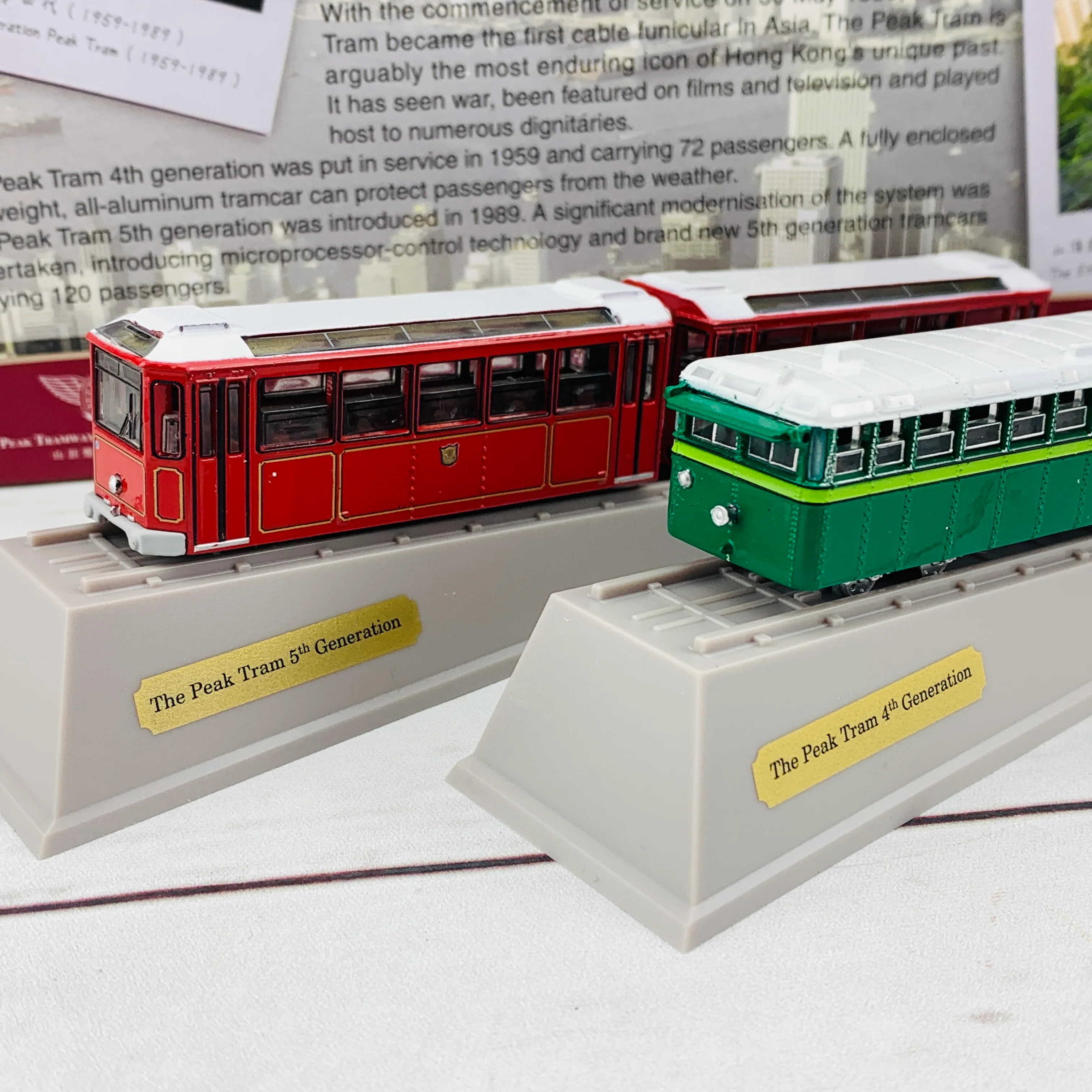 Tiny 微影 The Peak Tram 4th and 5th Generation 山頂纜車 第四及第五代套裝（連兩個斜台）ATBS130 - Image 3