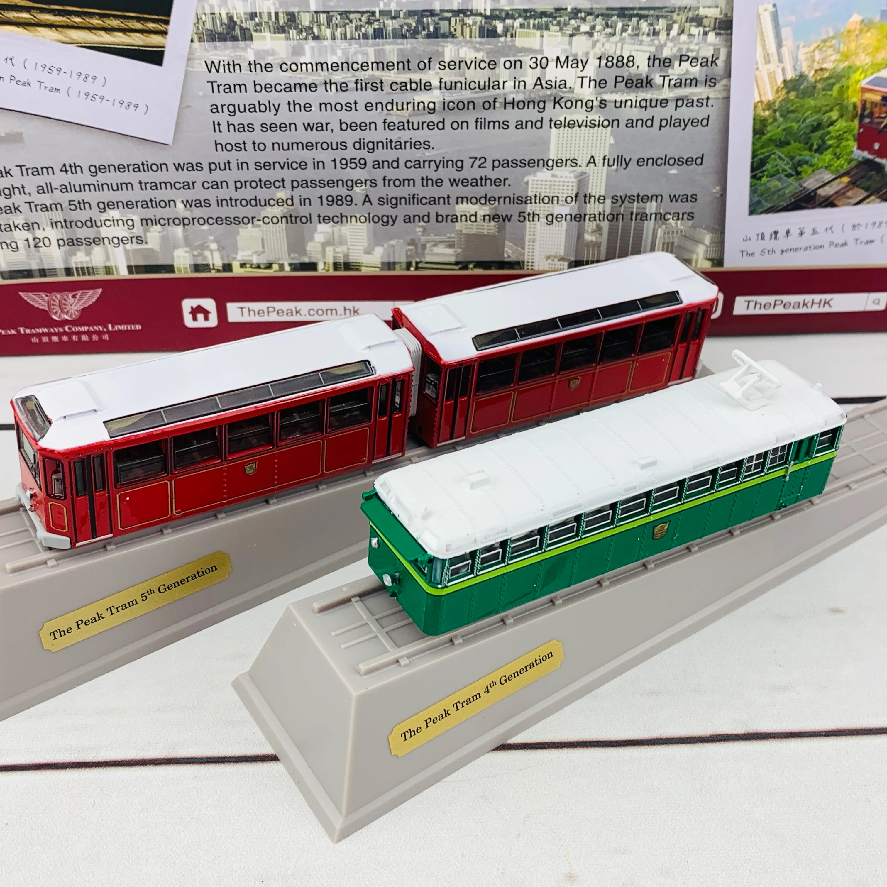 Tiny 微影 The Peak Tram 4th and 5th Generation 山頂纜車 第四及第五代套裝（連兩個斜台）ATBS130 - Image 5