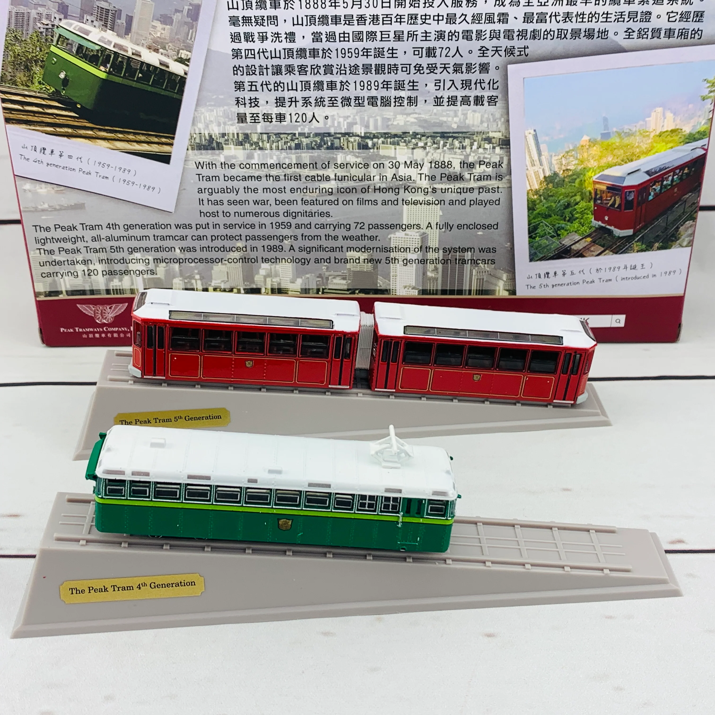 Tiny 微影 The Peak Tram 4th and 5th Generation 山頂纜車 第四及第五代套裝（連兩個斜台）ATBS130 - Image 6