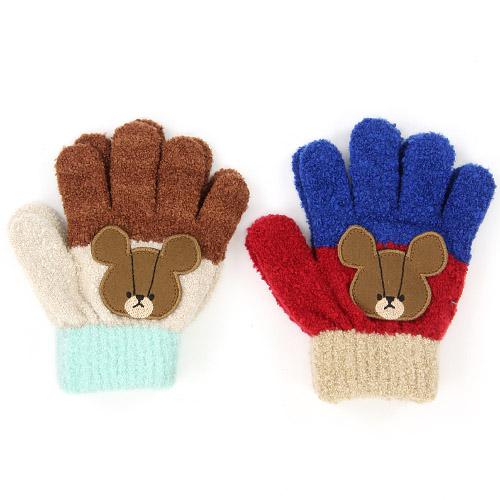 Toddler Gloves - Beige Bear - Image 2