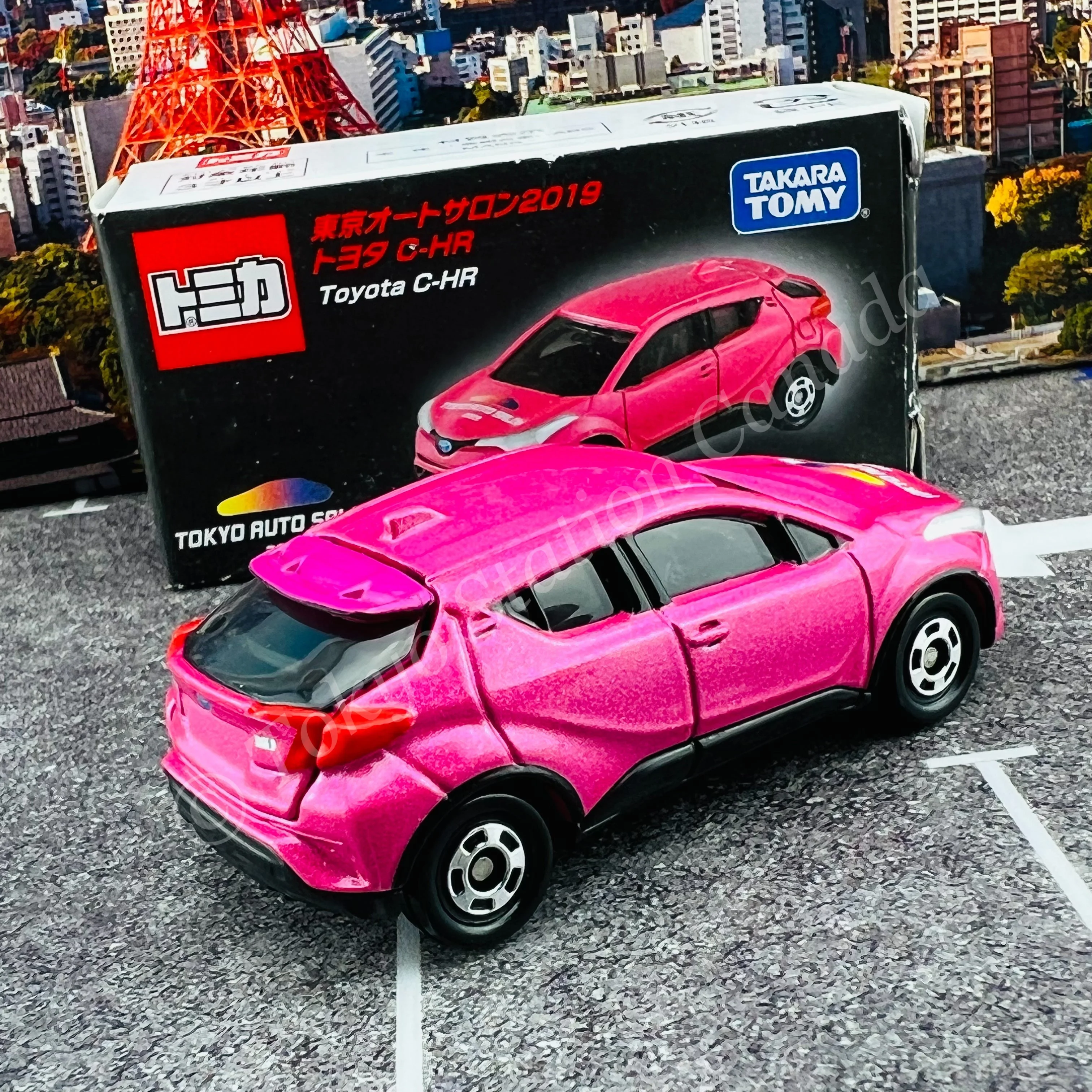 TOMICA TOKYO AUTO SALON 2019 Toyota C-HR 4904810113096 - Image 3