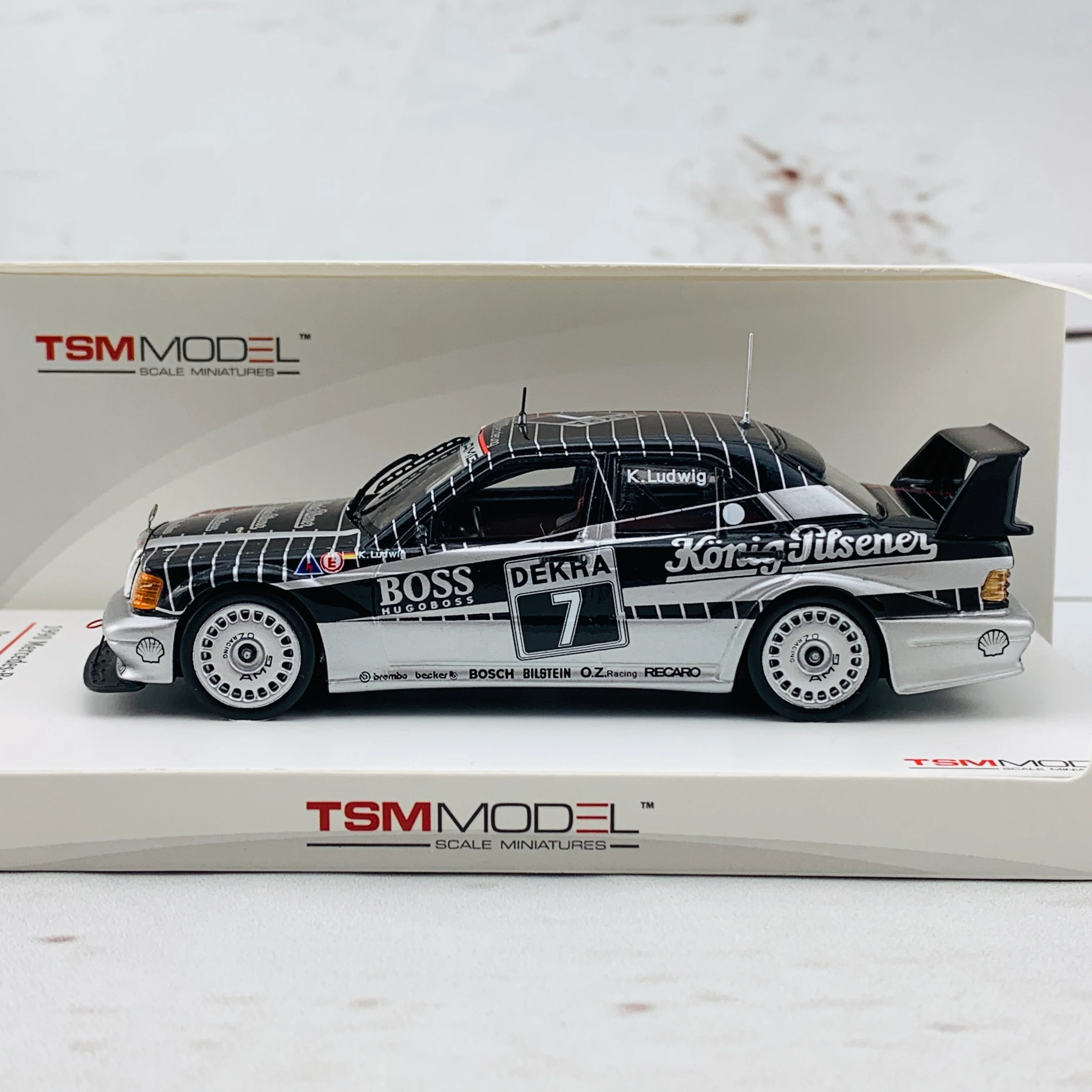 TSM MODEL 1/43 Mercedes-Benz 190E EVO2 1990 DTM #7 AMG Motorenbau GmbH Klaus Ludwing TSM124346 - Image 5
