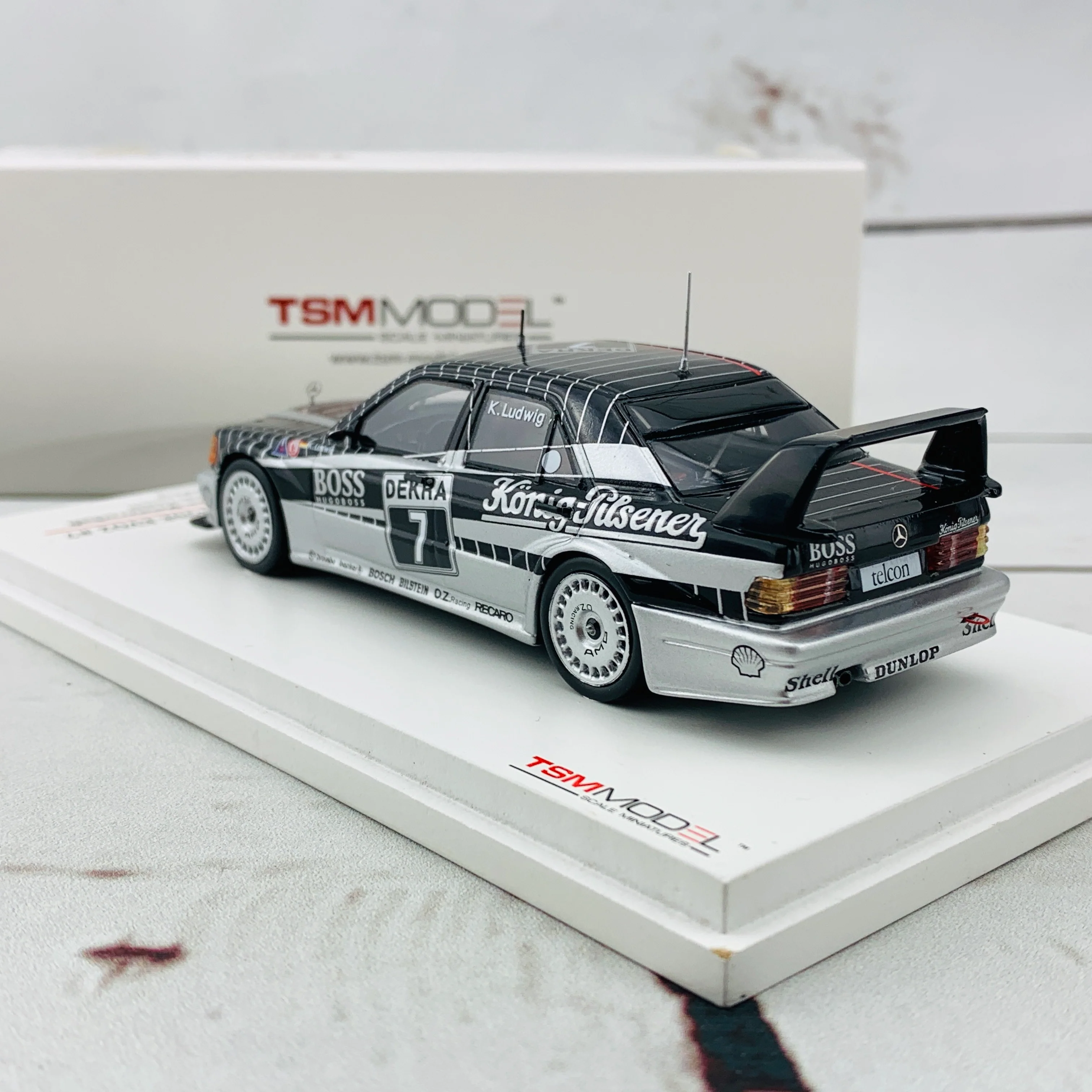 TSM MODEL 1/43 Mercedes-Benz 190E EVO2 1990 DTM #7 AMG Motorenbau GmbH Klaus Ludwing TSM124346 - Image 6