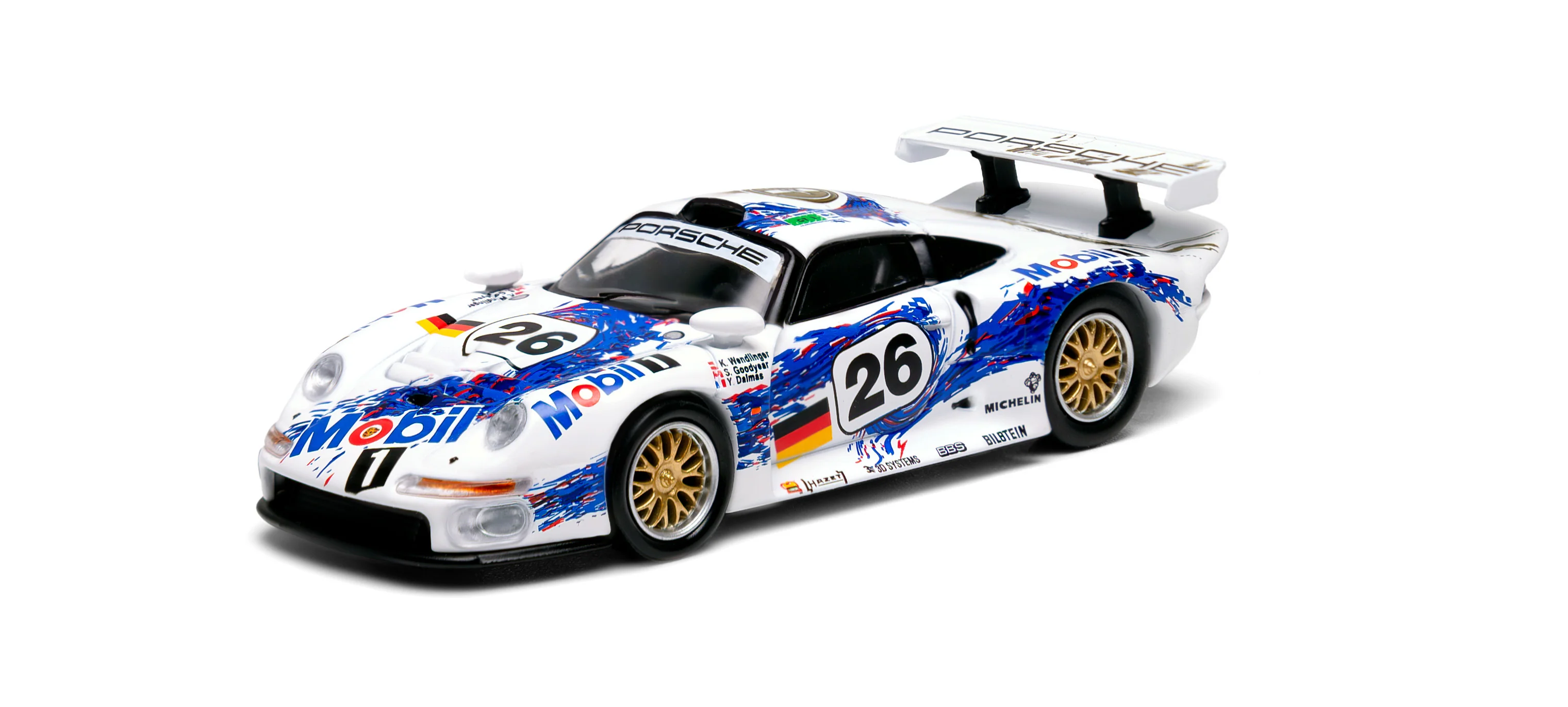 SPARKY x TINY 1/64 Sparky x Tiny 1/64 Porsche 911 GT1 2-car set 24h Le Mans 1996 #25 & #26 (Tiny Exclusive) YCOMBO64013 - Image 4