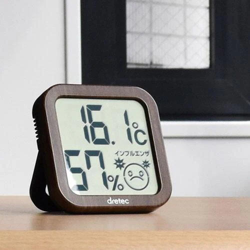 DRETEC 2-in-1 Digital Thermometer and Hygrometer - Dark brown 0-271DW - Image 3