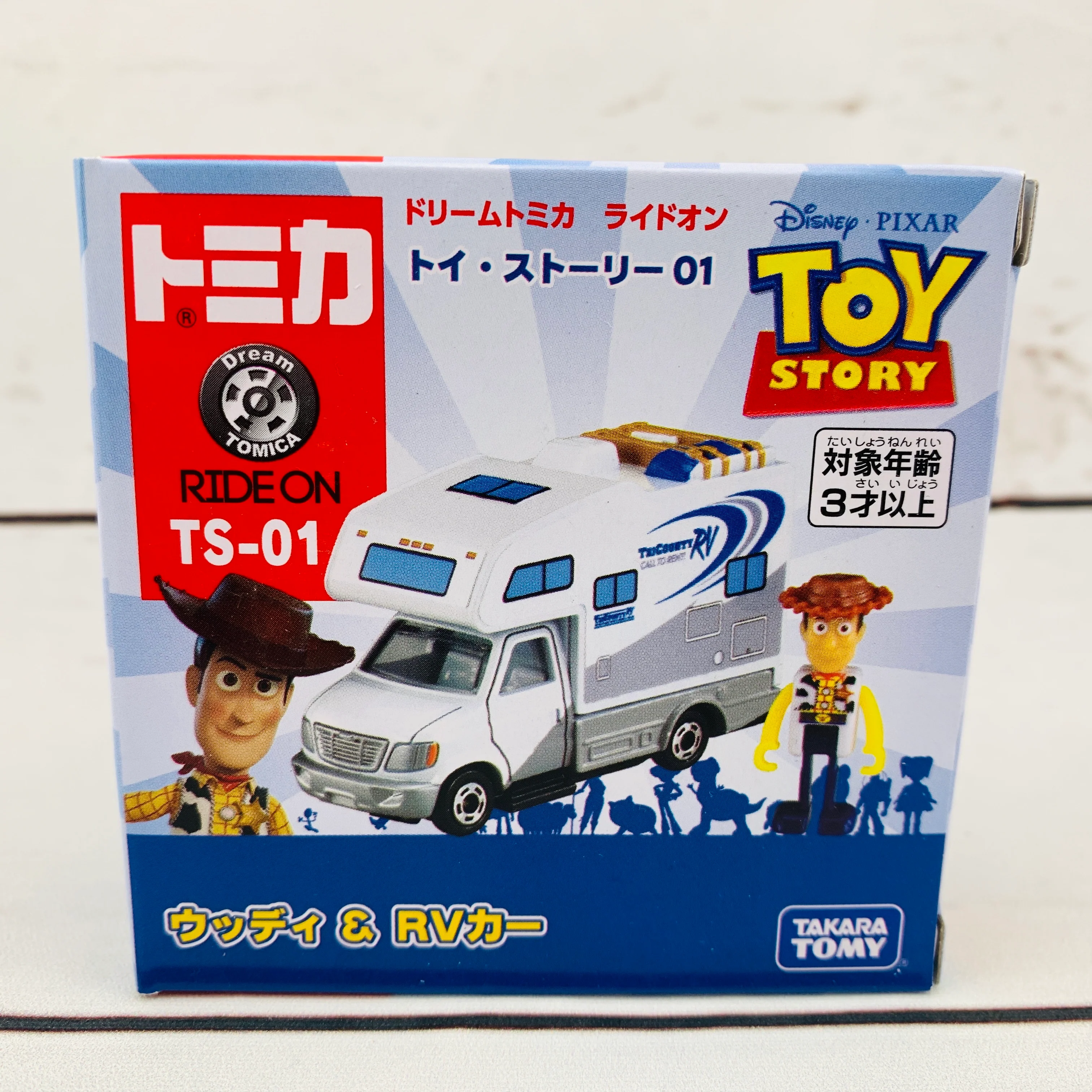 DREAM TOMICA Disney Toy Story Ride On TS-01 Woody & RV Camper - Image 2