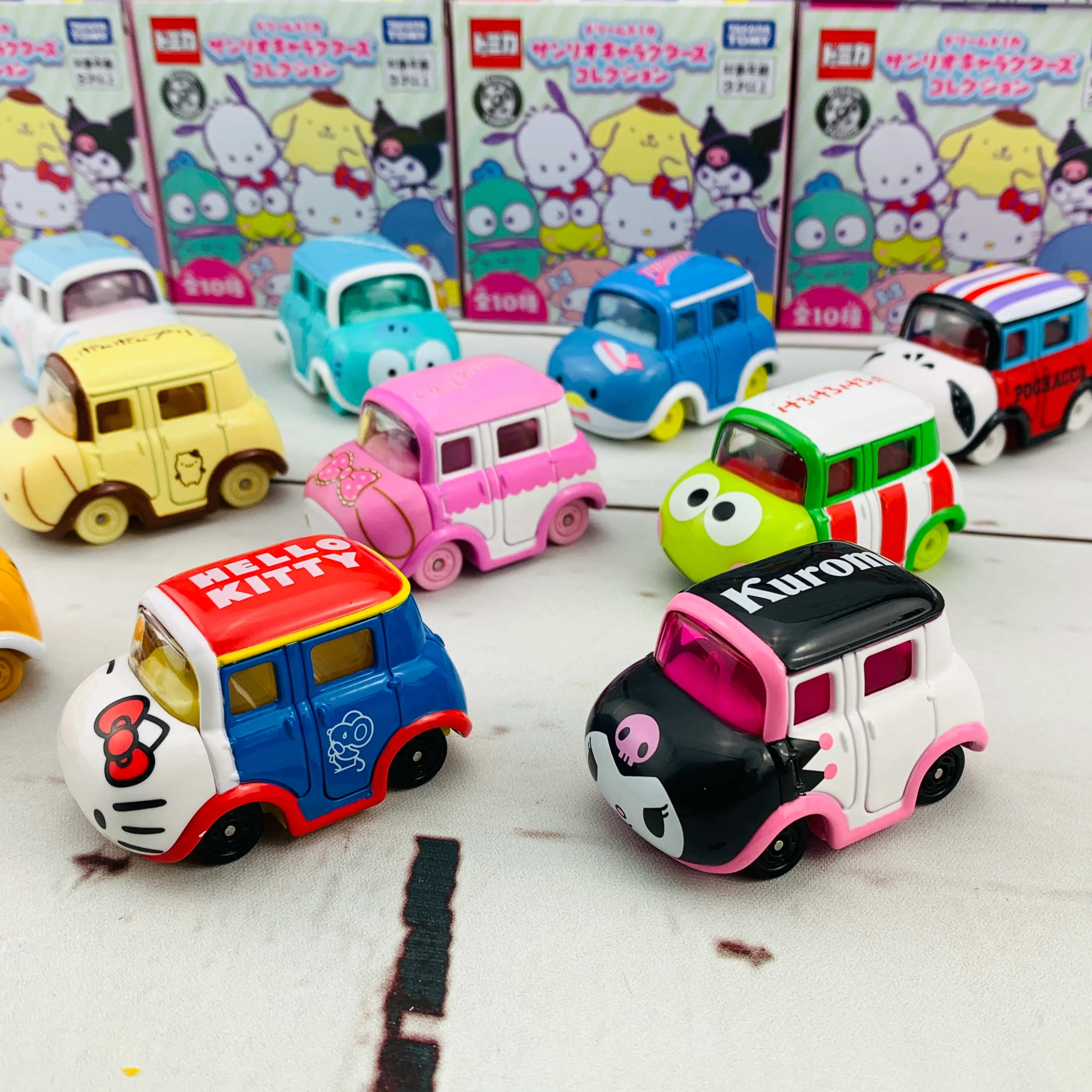 Dream TOMICA SANRIO Characters Collection Complete Set of 10 pcs - Image 3
