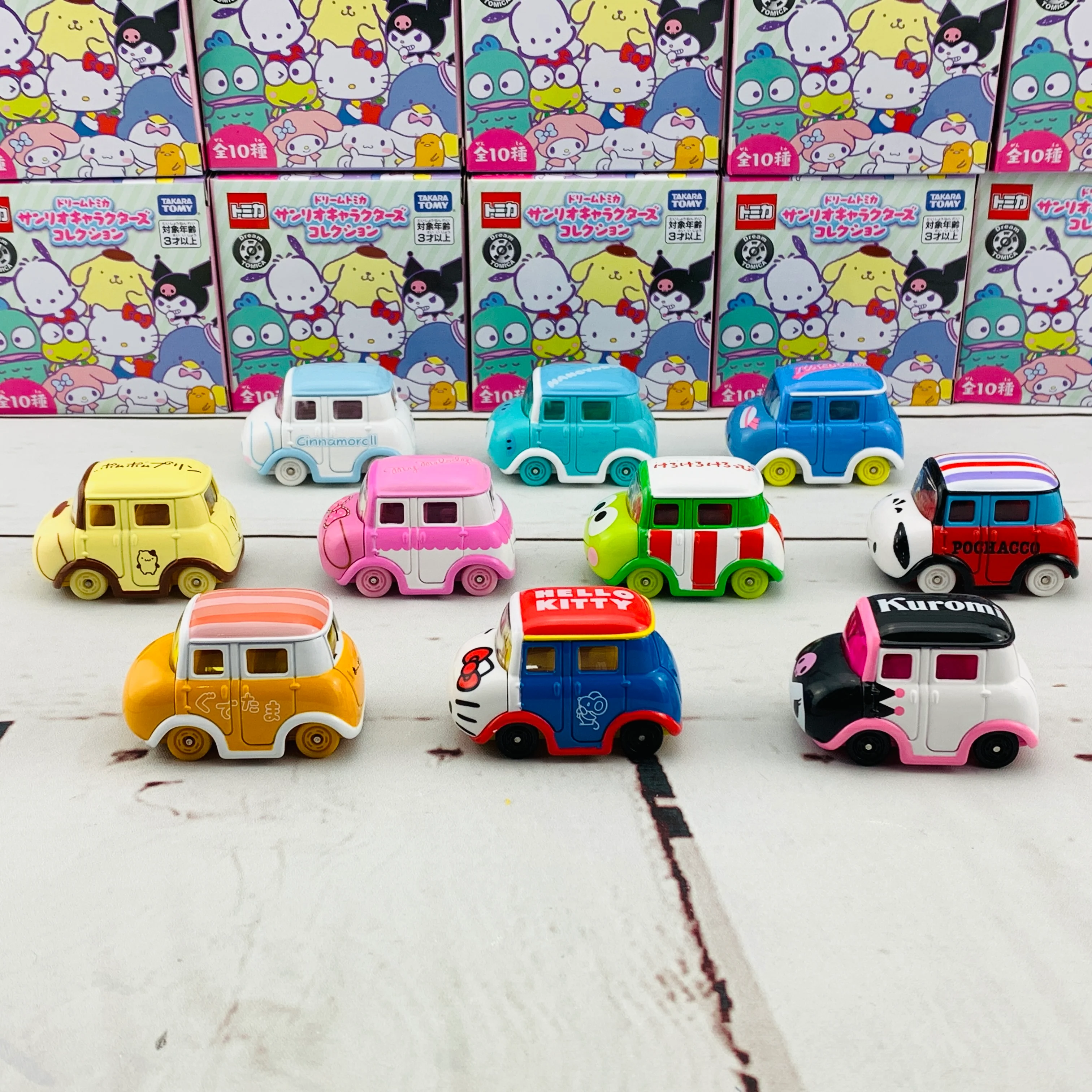 Dream TOMICA SANRIO Characters Collection Complete Set of 10 pcs - Image 9