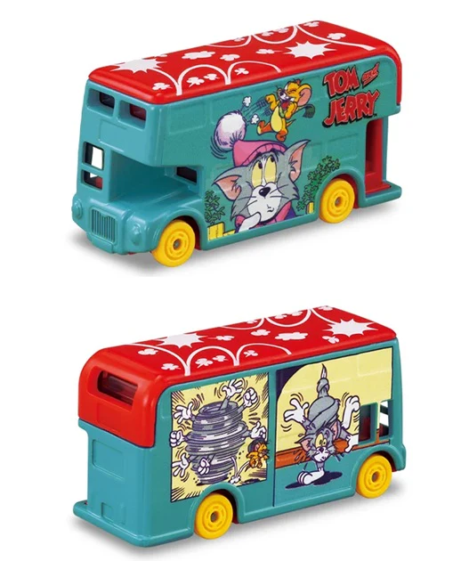 Dream TOMICA SP Tom and Jerry Wrapping Bus (Blue) - Image 2