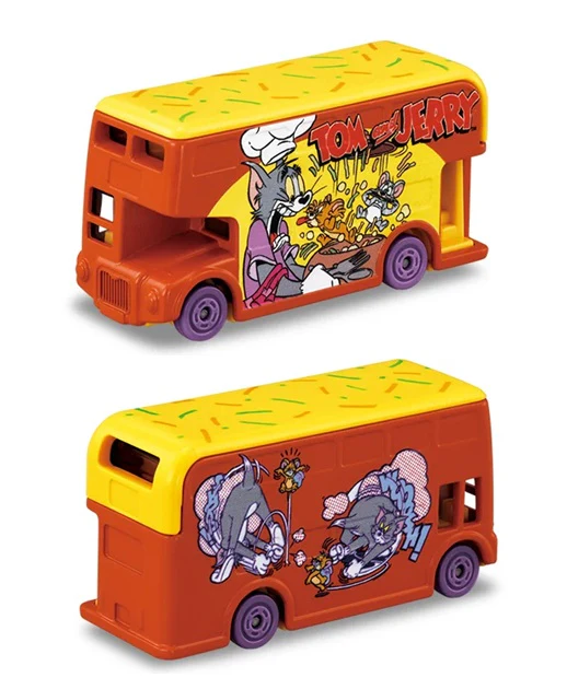 Dream TOMICA SP Tom and Jerry Wrapping Bus (Orange) - Image 2