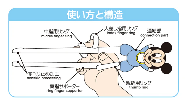 EDISON Learning Chopsticks Baby Mickey (Right Hand) KJ103390 - Image 2