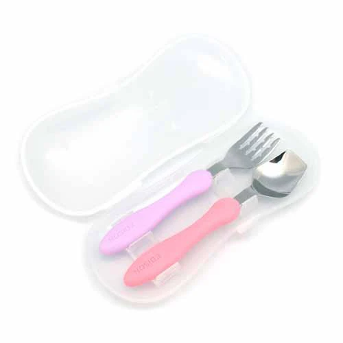 EDISON Spoon and Fork Set - Purpler & Pink - Image 2