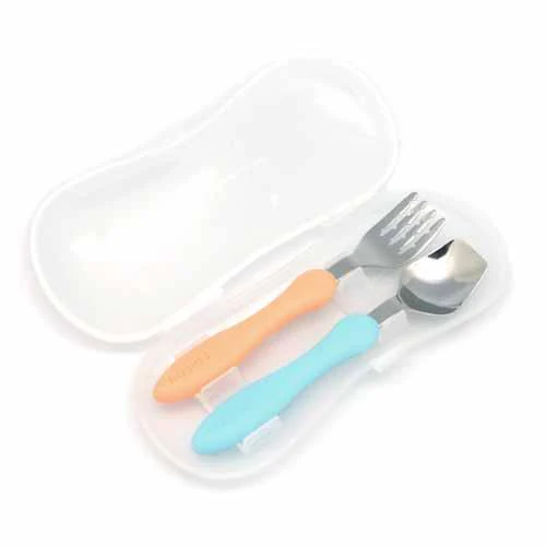 EDISON Spoon and Fork set - Orange & Blue - Image 2