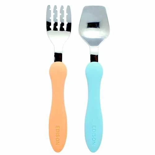 EDISON Spoon and Fork set - Orange & Blue - Image 3