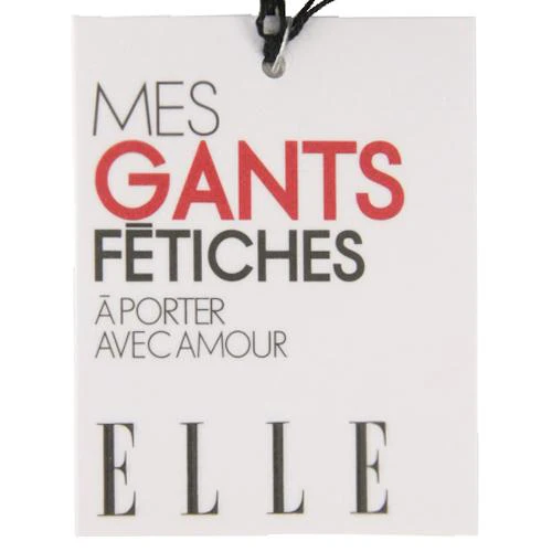 ELLE Fur Fingerless Knit Gloves - Beige - Image 3