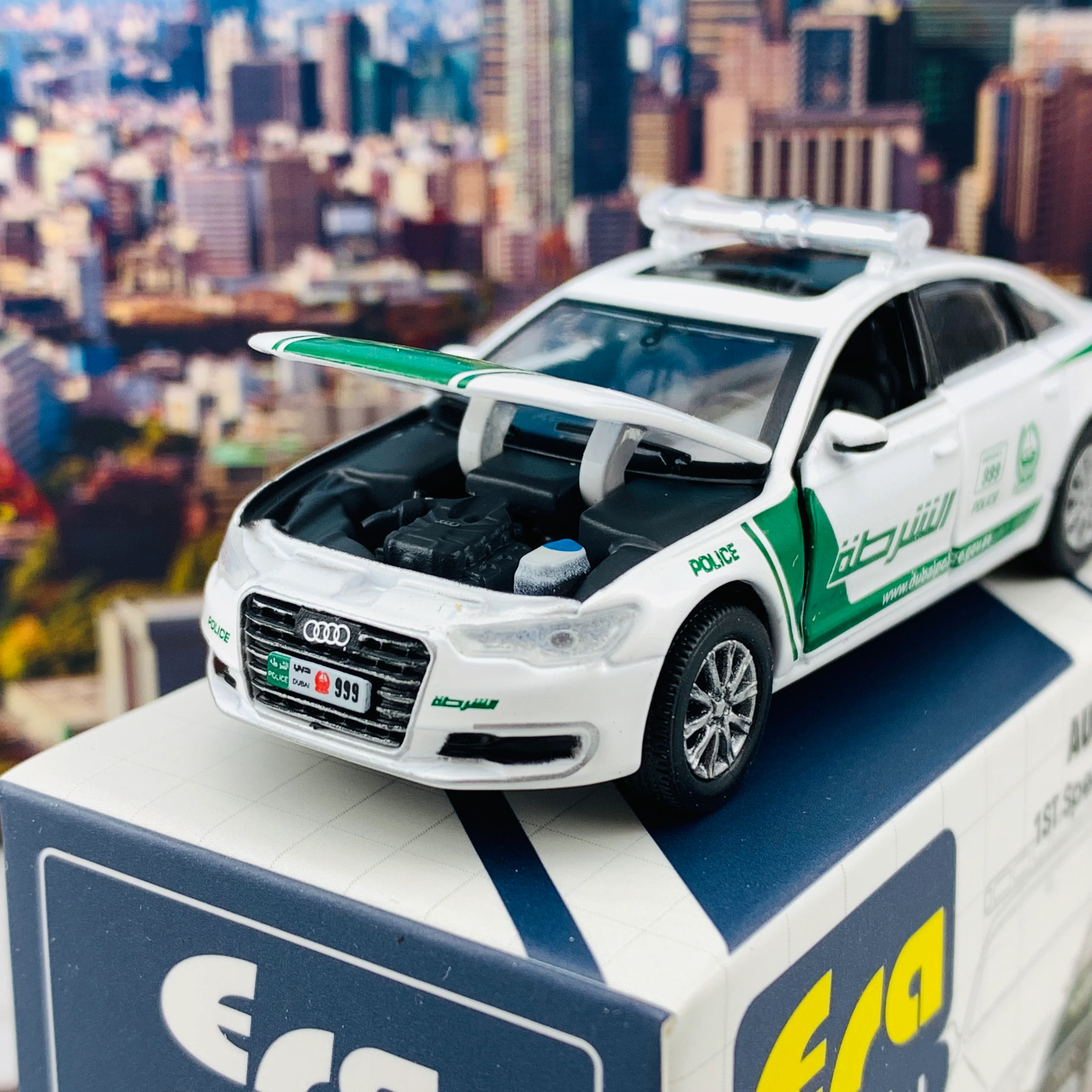 ERA CAR 09 Audi A6 Dubai Police Car 1ST Special Edition (1/64 ) AU19A6RF09 - Image 3
